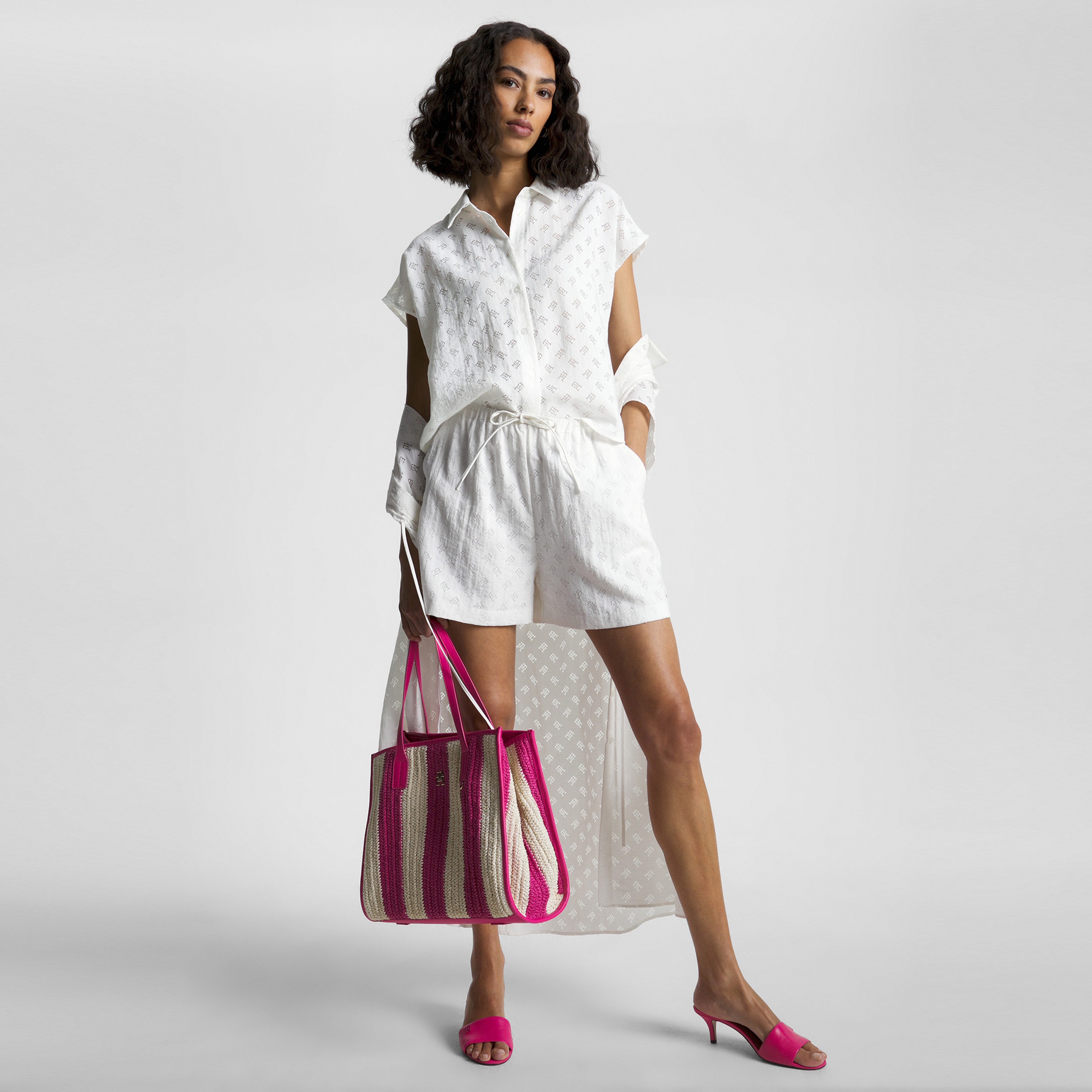 Tommy Hilfiger Kadın Beyaz Gömlek