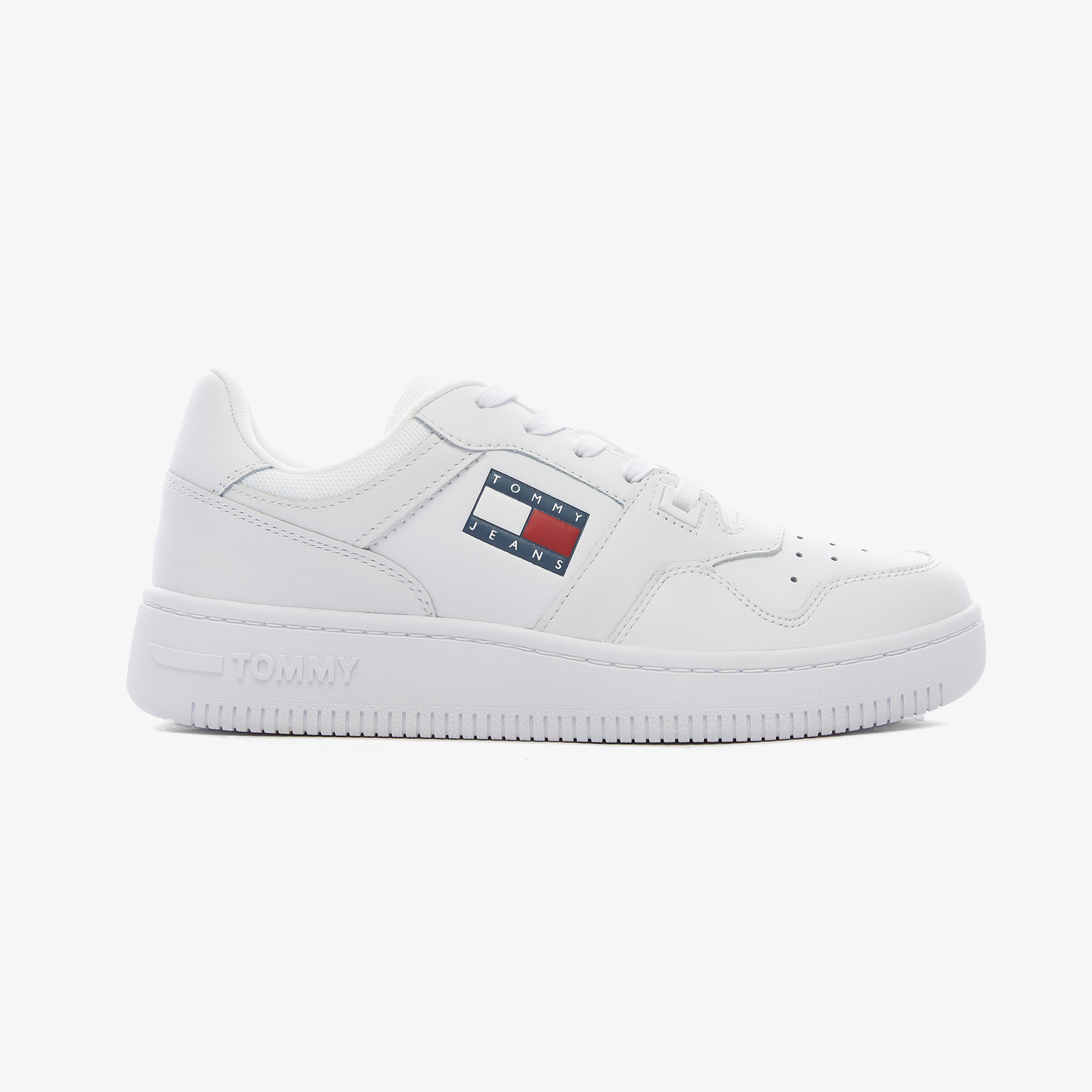 Tommy Jeans Retro Basket Kadın Beyaz Sneaker