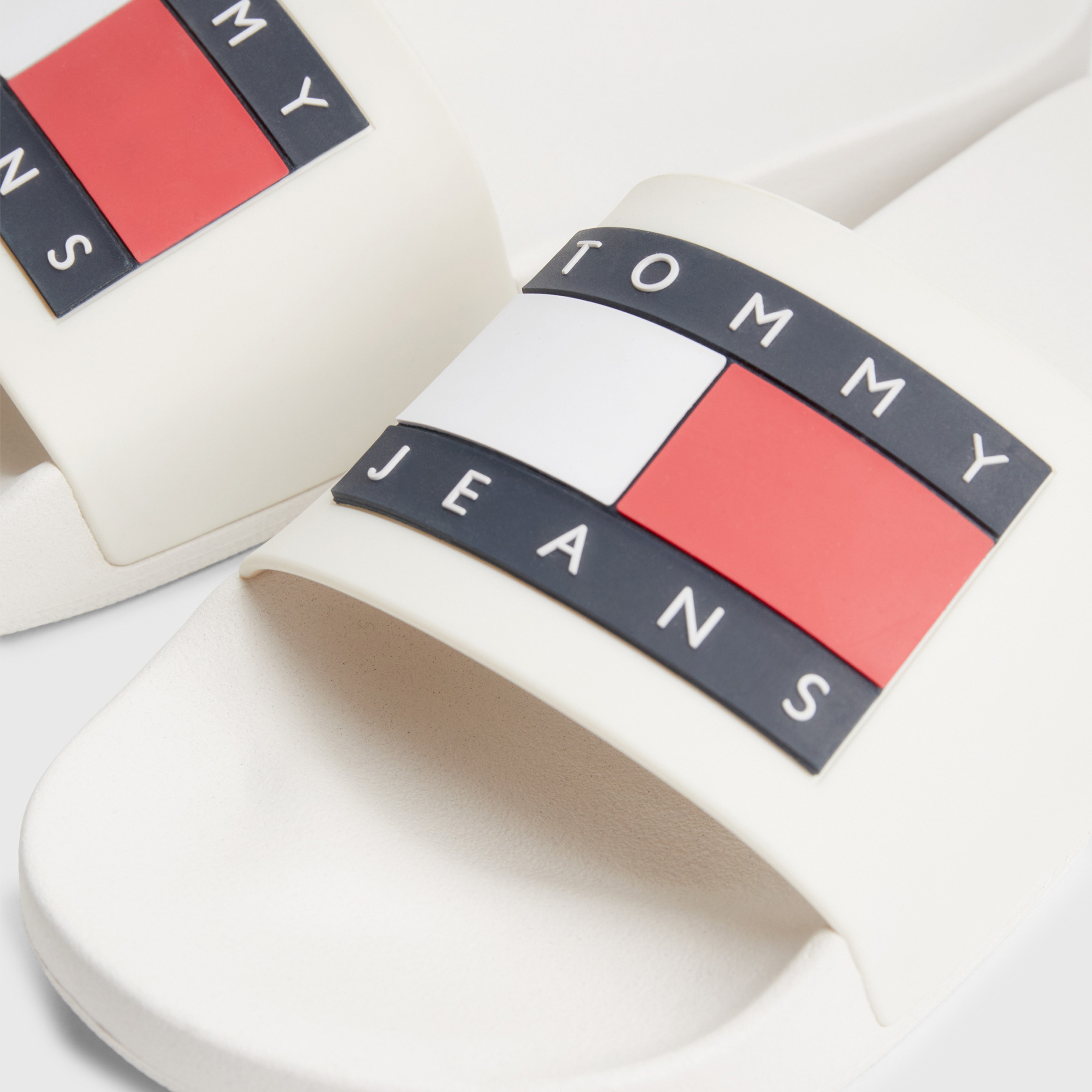 Tommy Jeans Classics Erkek Beyaz Terlik