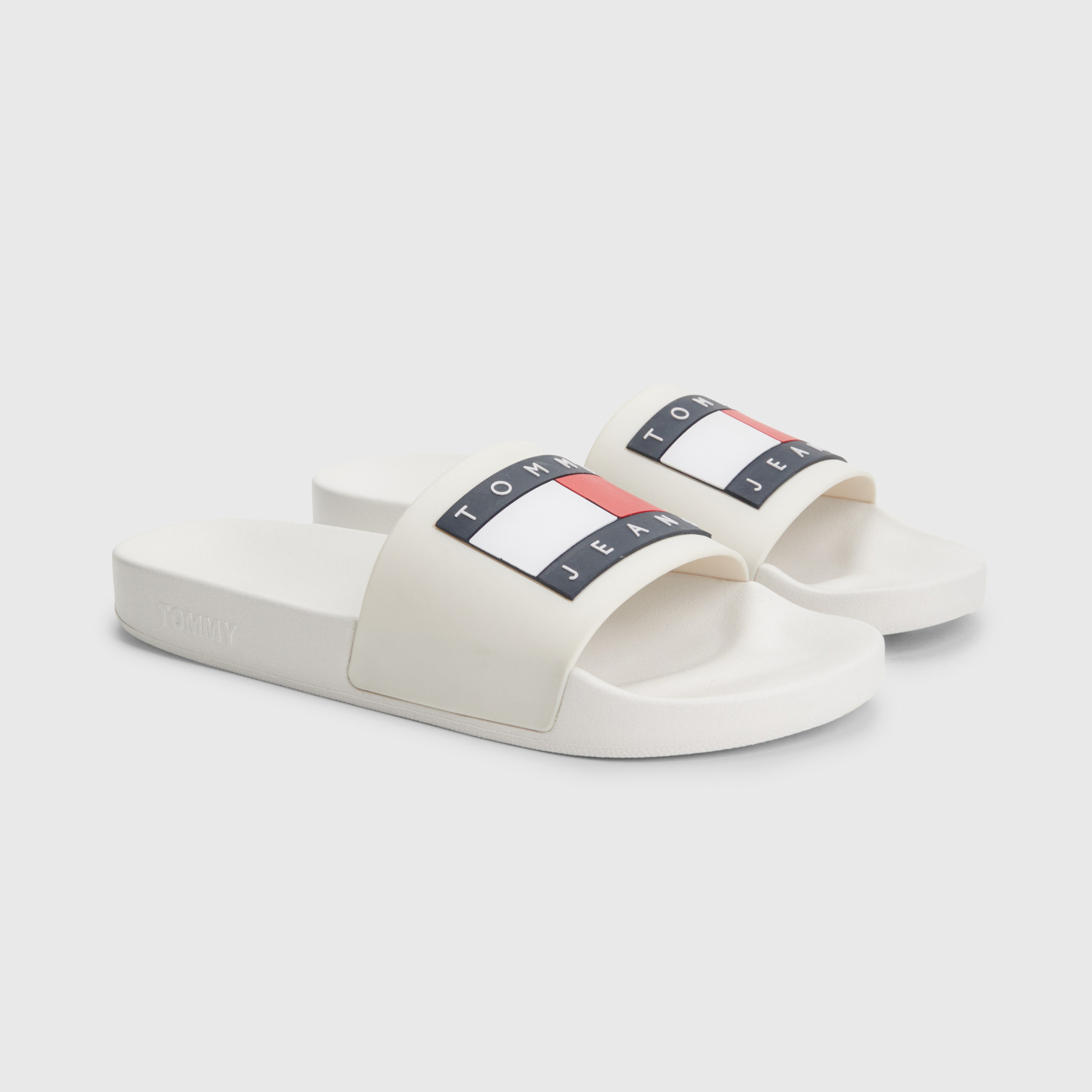 Tommy Jeans Classics Erkek Beyaz Terlik