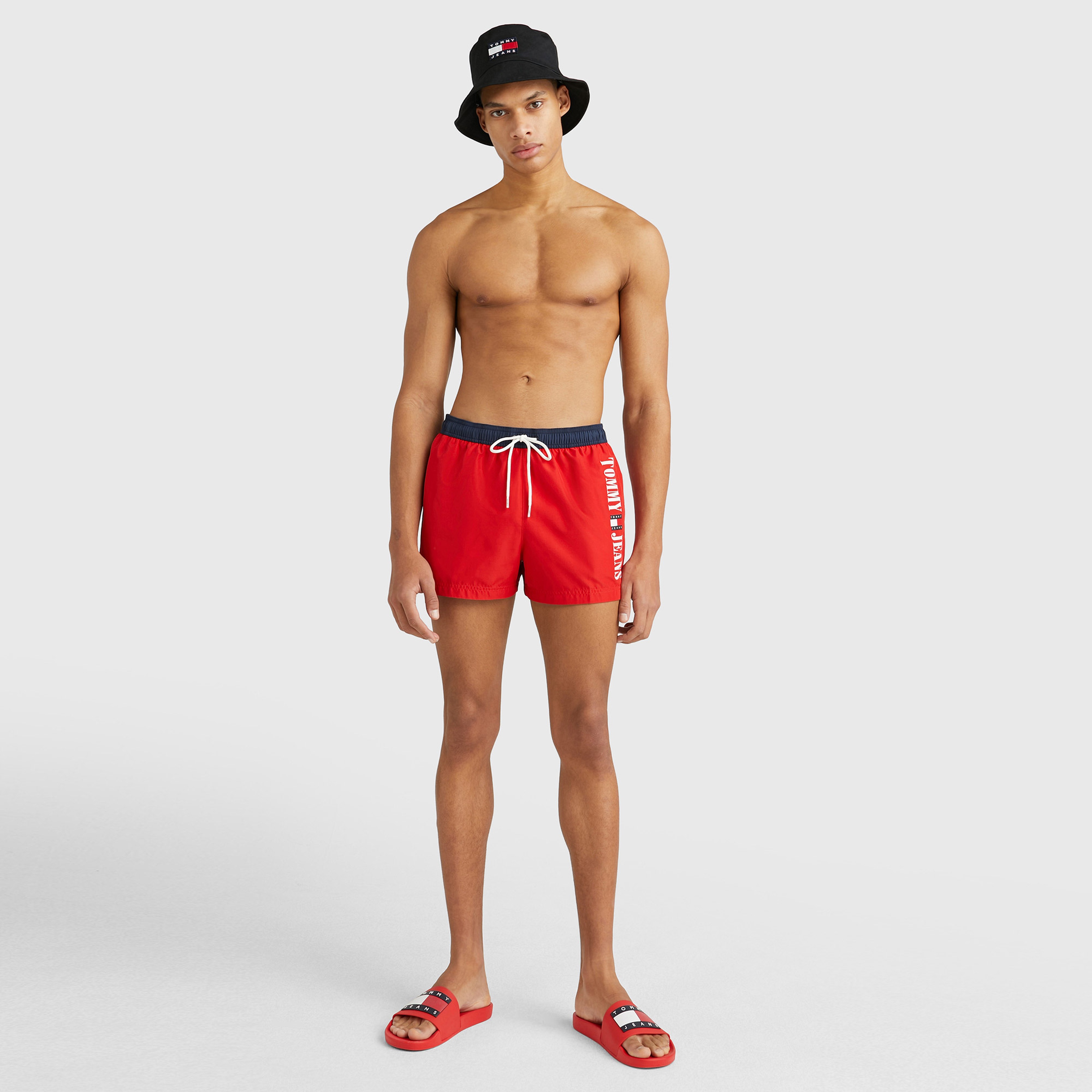 Tommy Hilfiger Classics Erkek Kırmızı Deniz Şortu