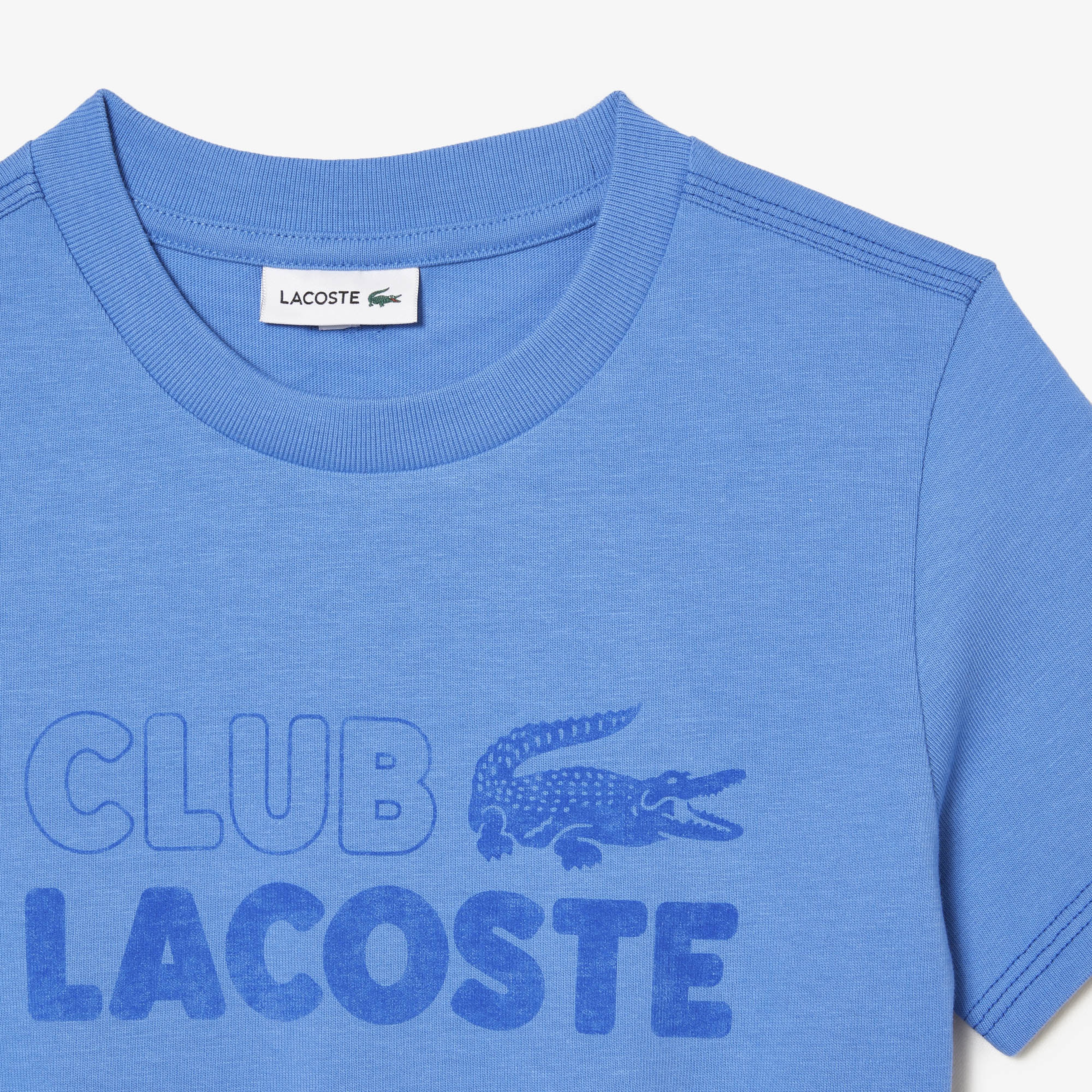 Kız Çocuk Baskılı Mavi Elbise