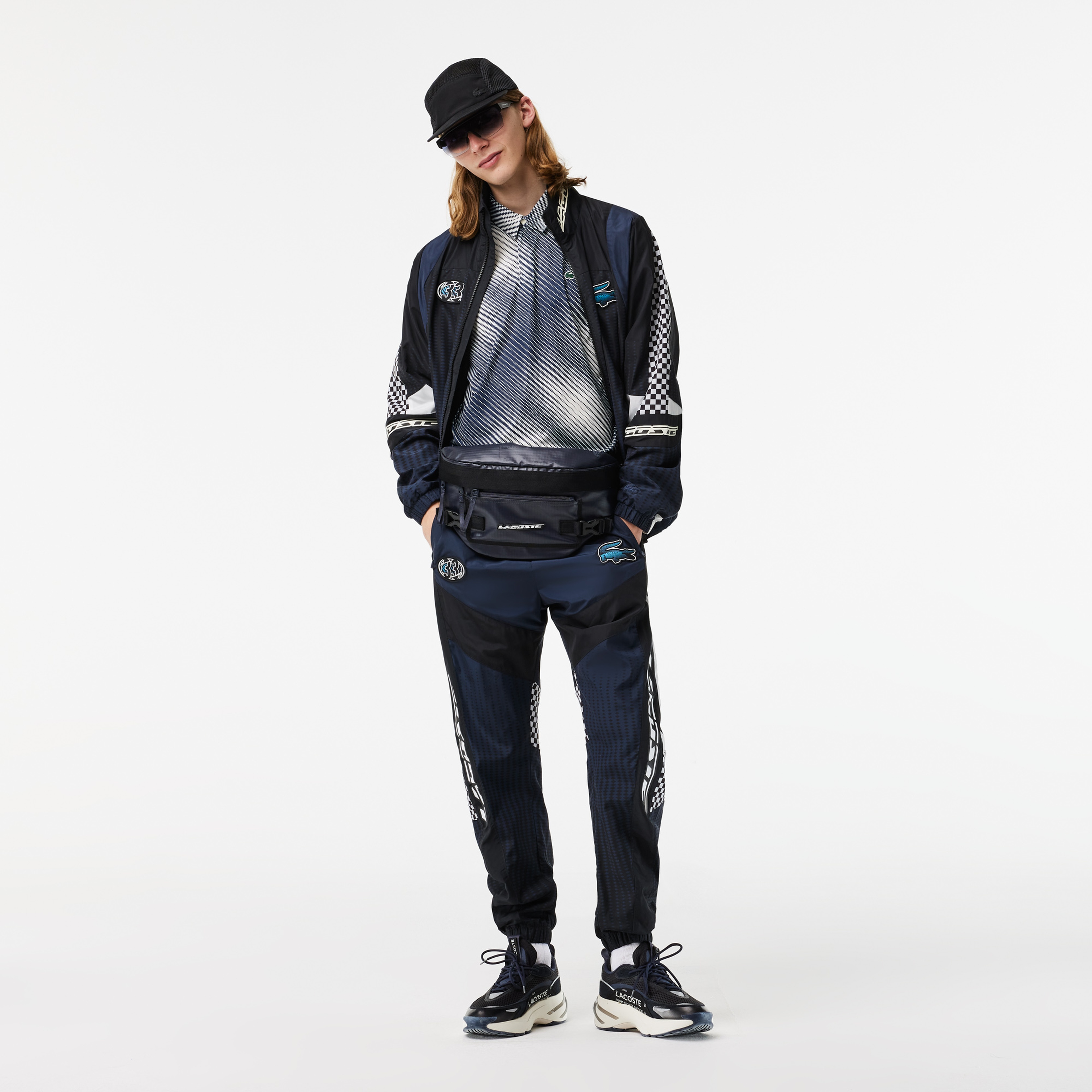 Active Erkek Tapered Fit Baskılı Siyah Eşofman Altı