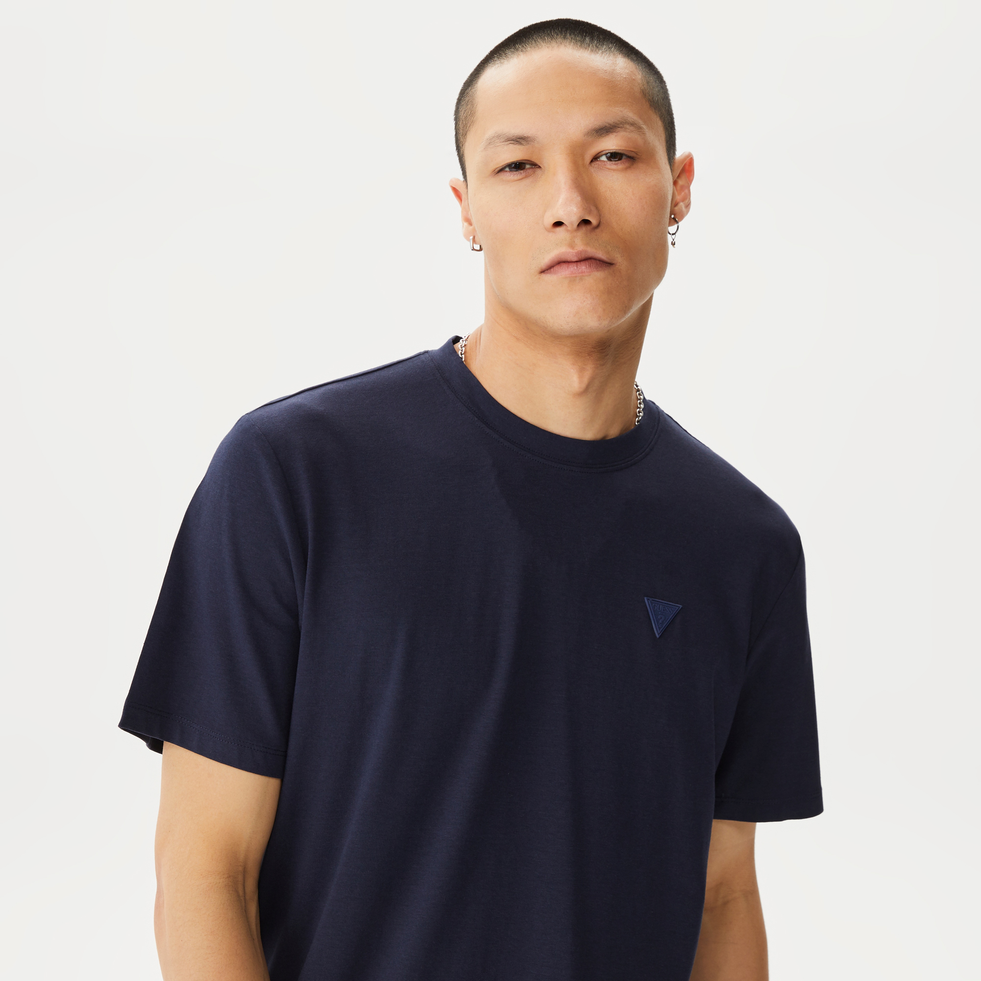 Guess Erkek Lacivert T-Shirt