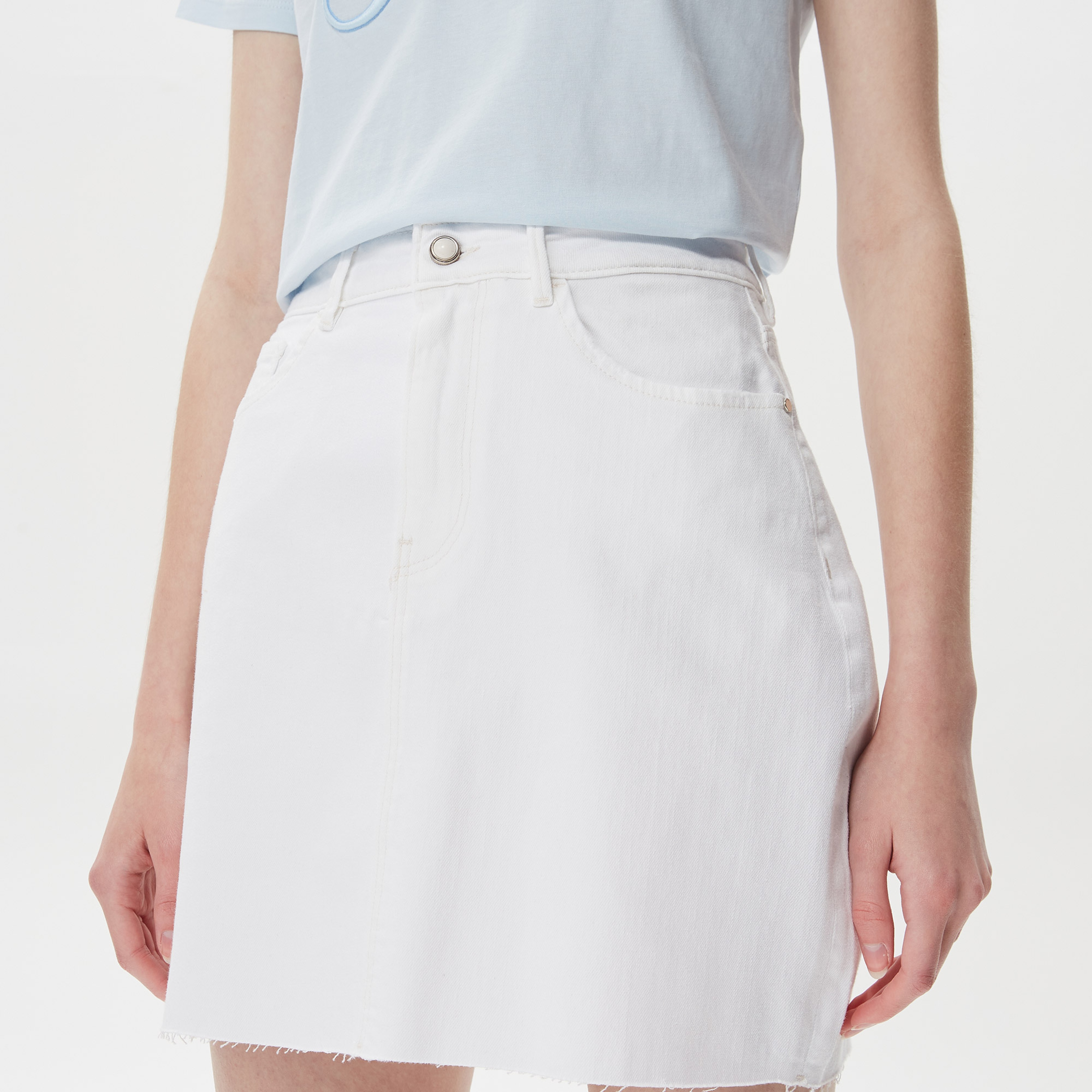 Guess Swani Kadın Beyaz Etek