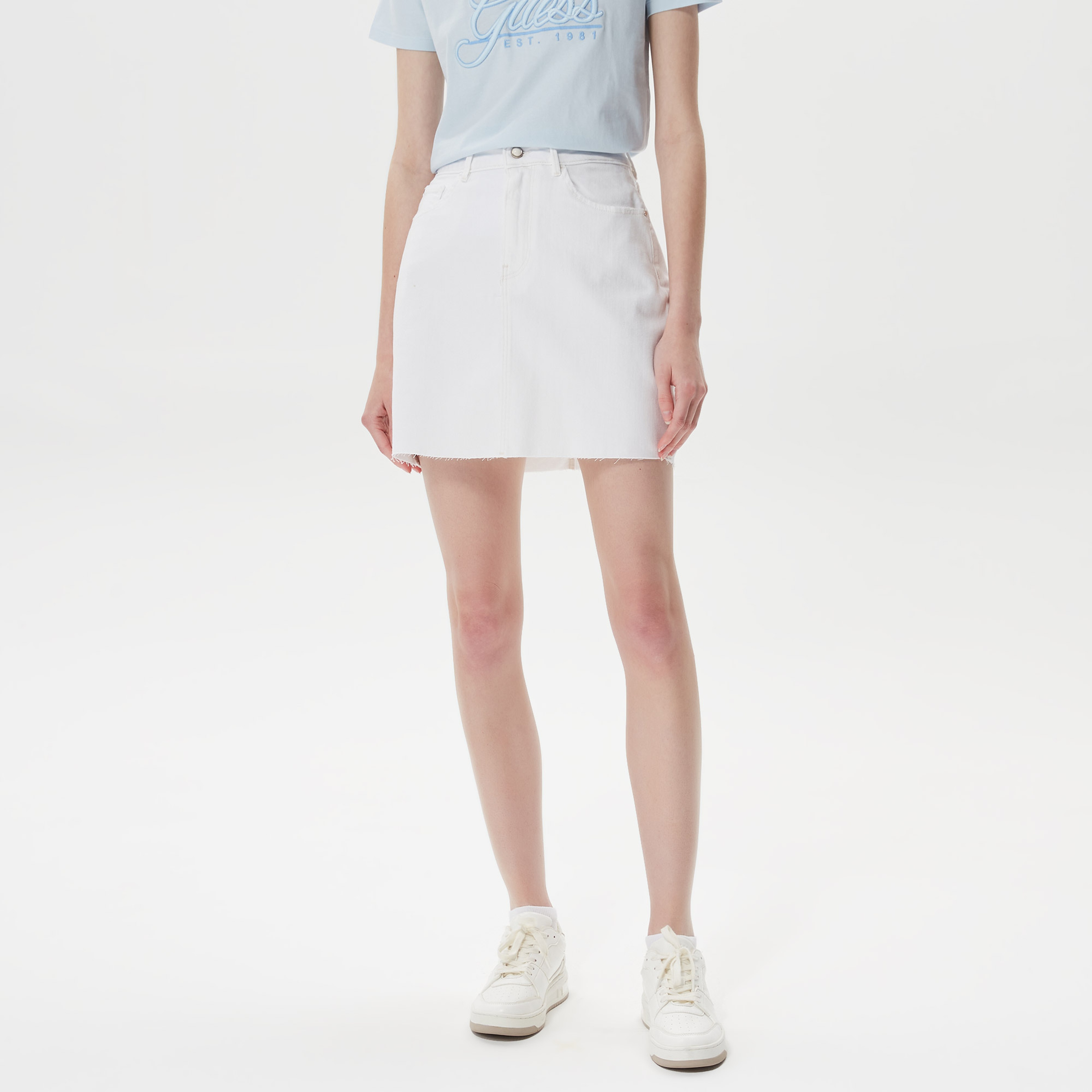 Guess Swani Kadın Beyaz Etek