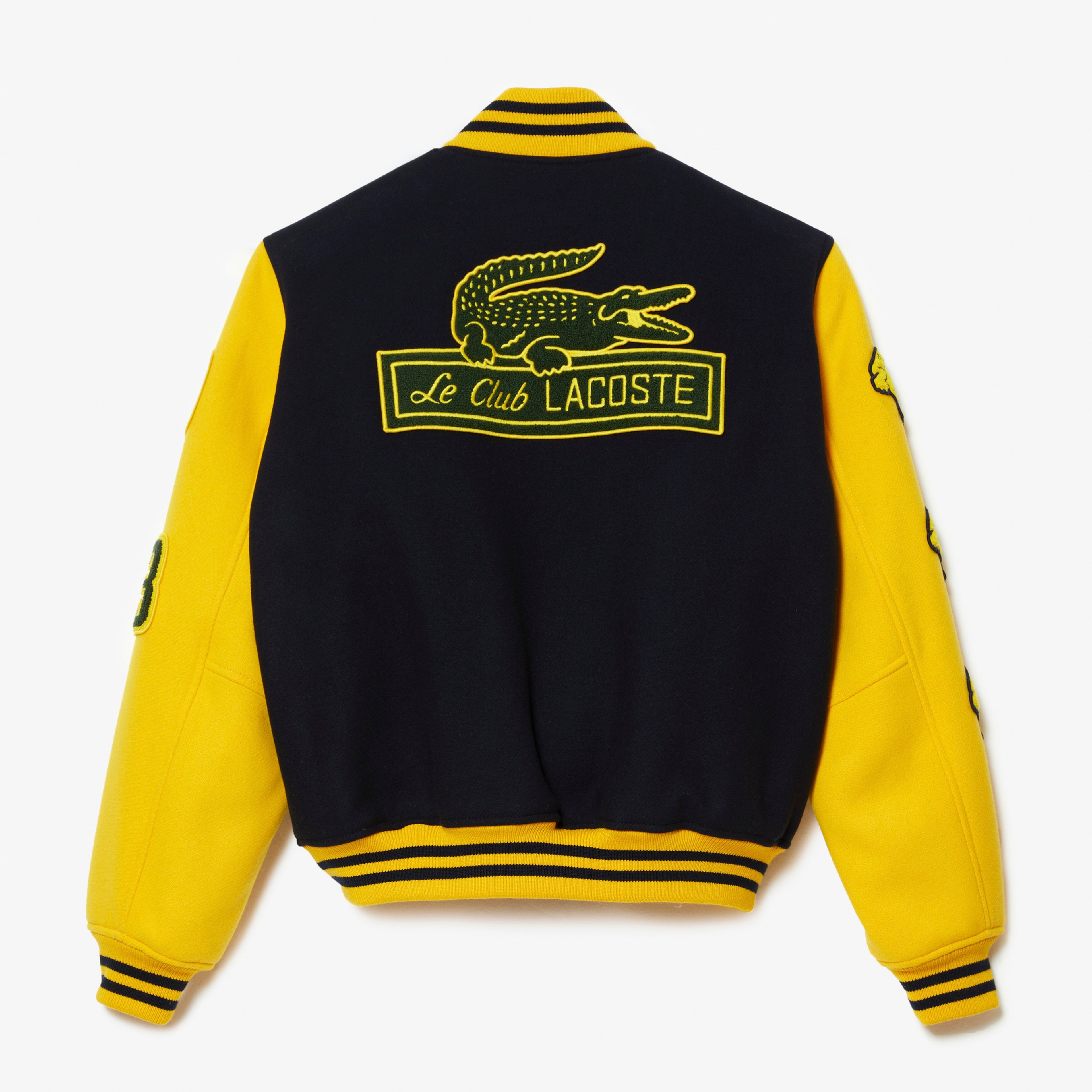 Lacoste Heritage Unisex Uzun Kollu Renk Bloklu Siyah Mont