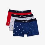 Core Erkek Baskılı 3'lü Lacivert Boxer