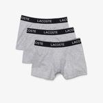 Lacoste Erkek 3'lü Gri Boxer