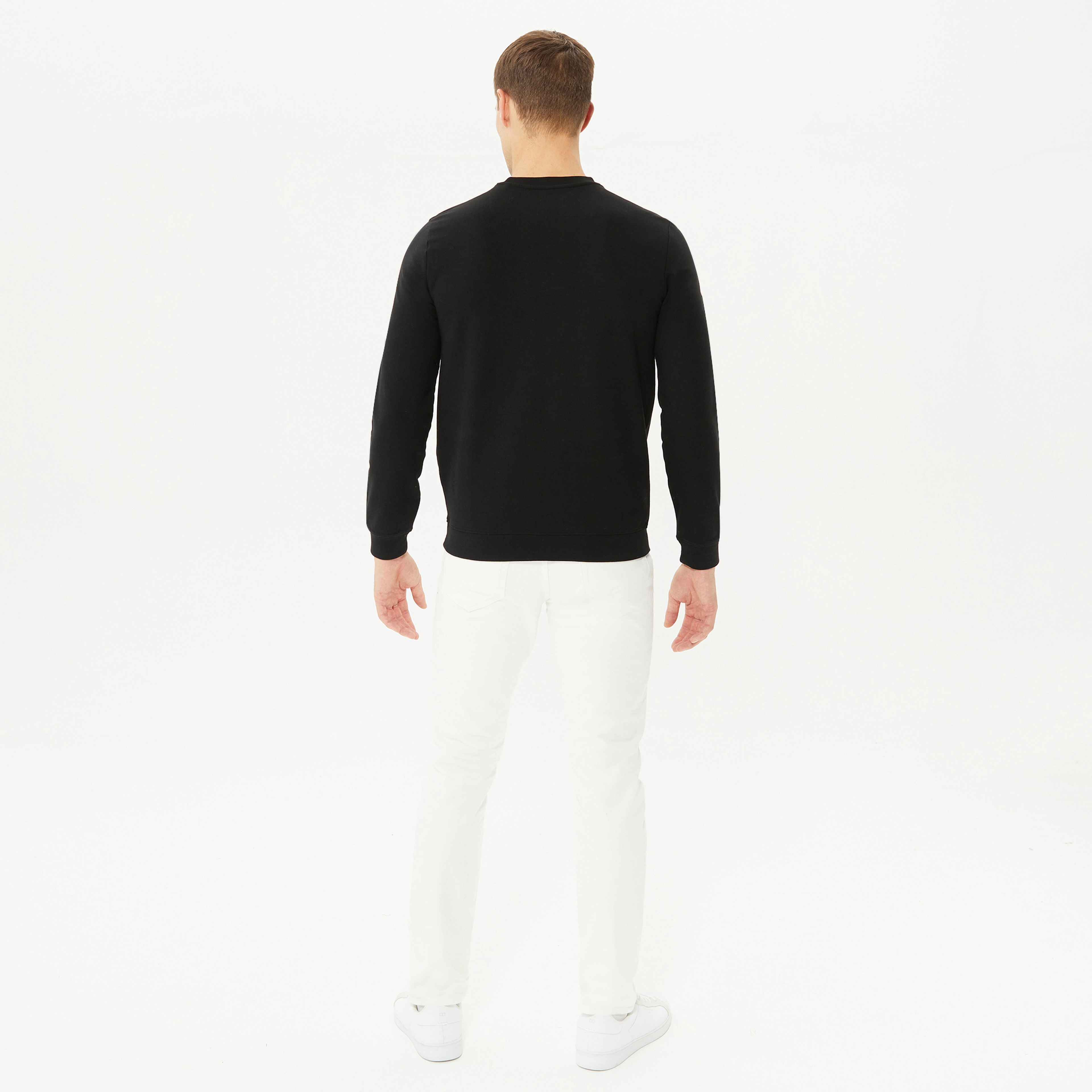 Guess Erkek Siyah Sweatshirt