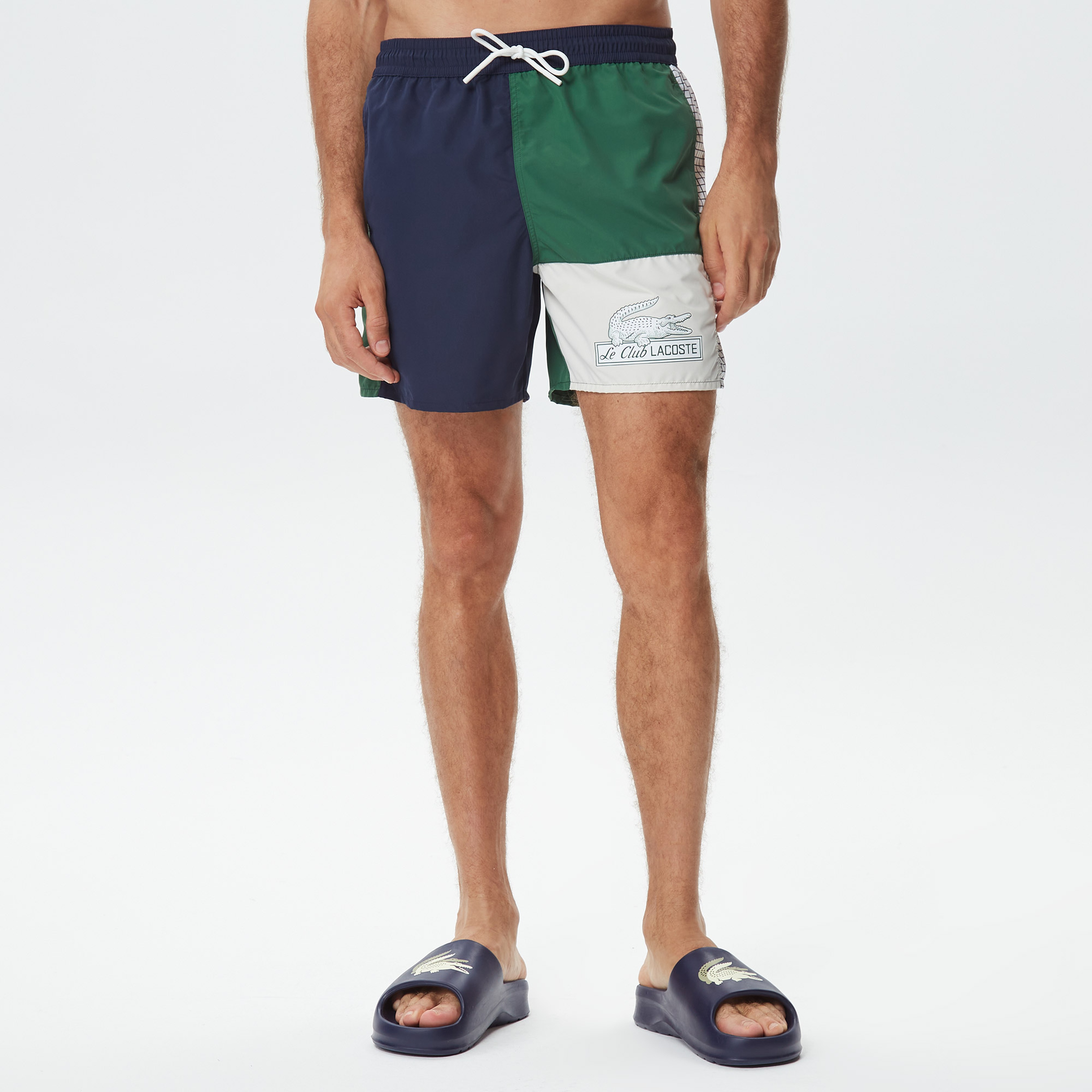 Heritage Erkek Renk Bloklu Lacivert Mayo Şort