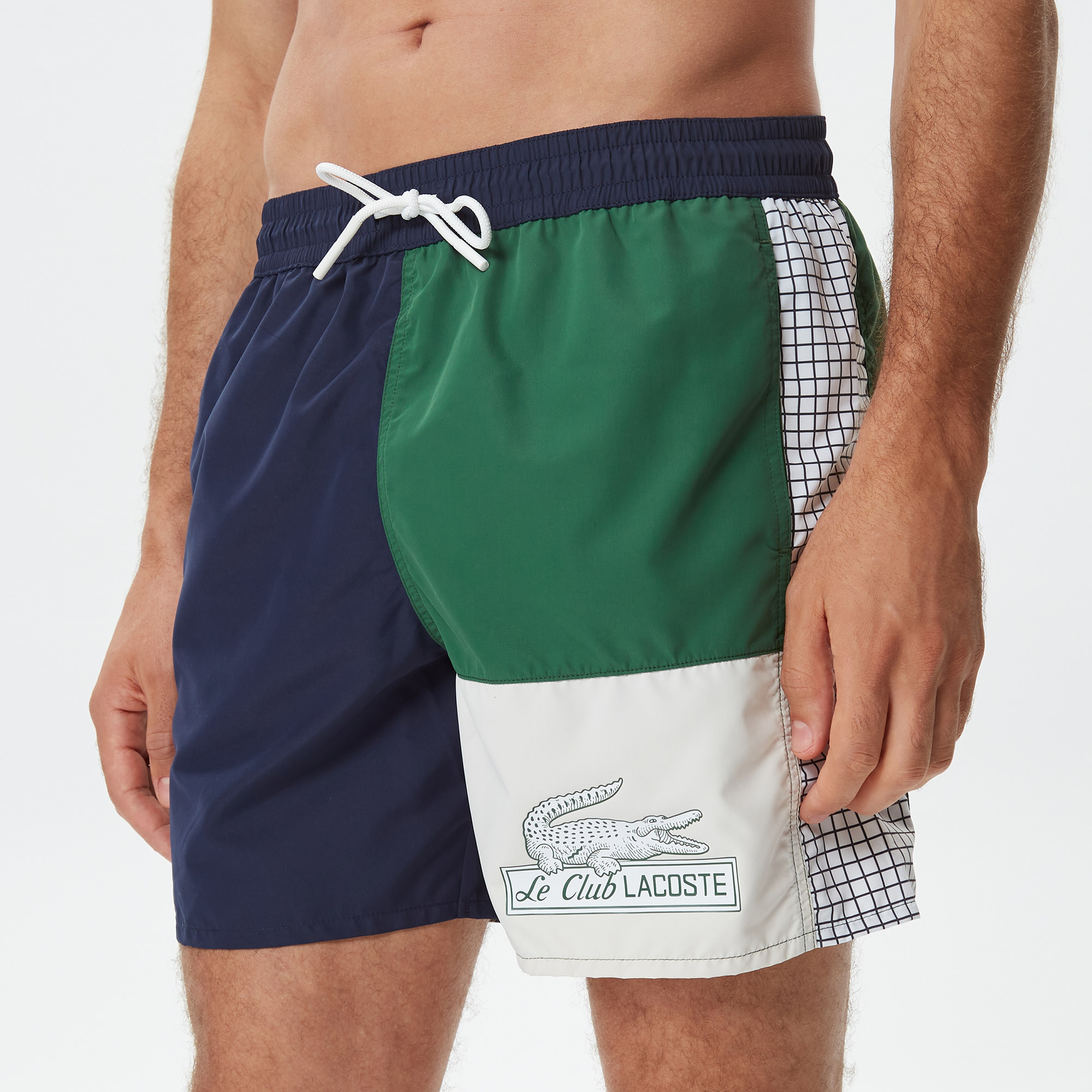 Heritage Erkek Renk Bloklu Lacivert Mayo Şort