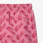 Erkek Baskılı Pembe Mayo Şort