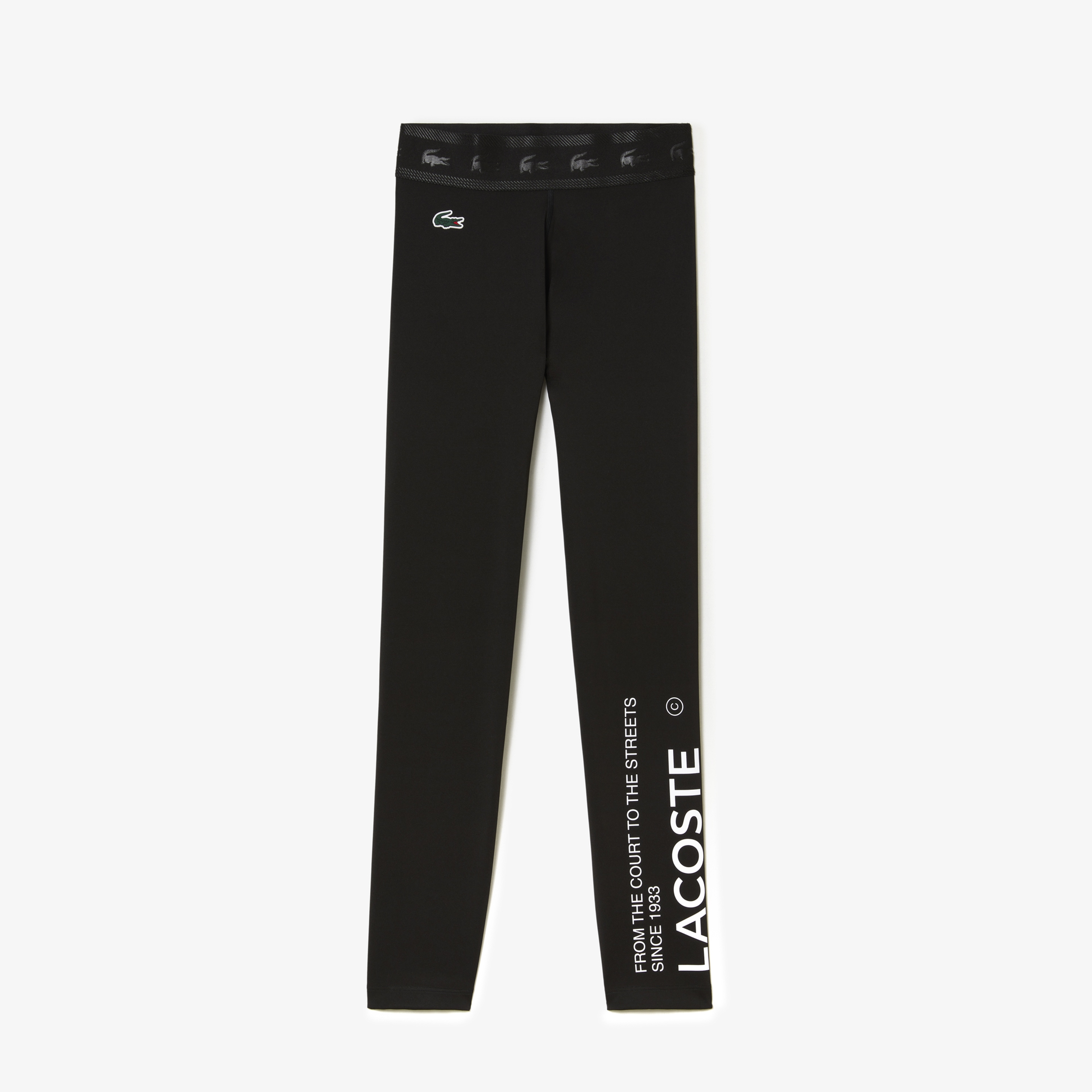 SPORT Kadın Slim Fit Baskılı Siyah Tayt