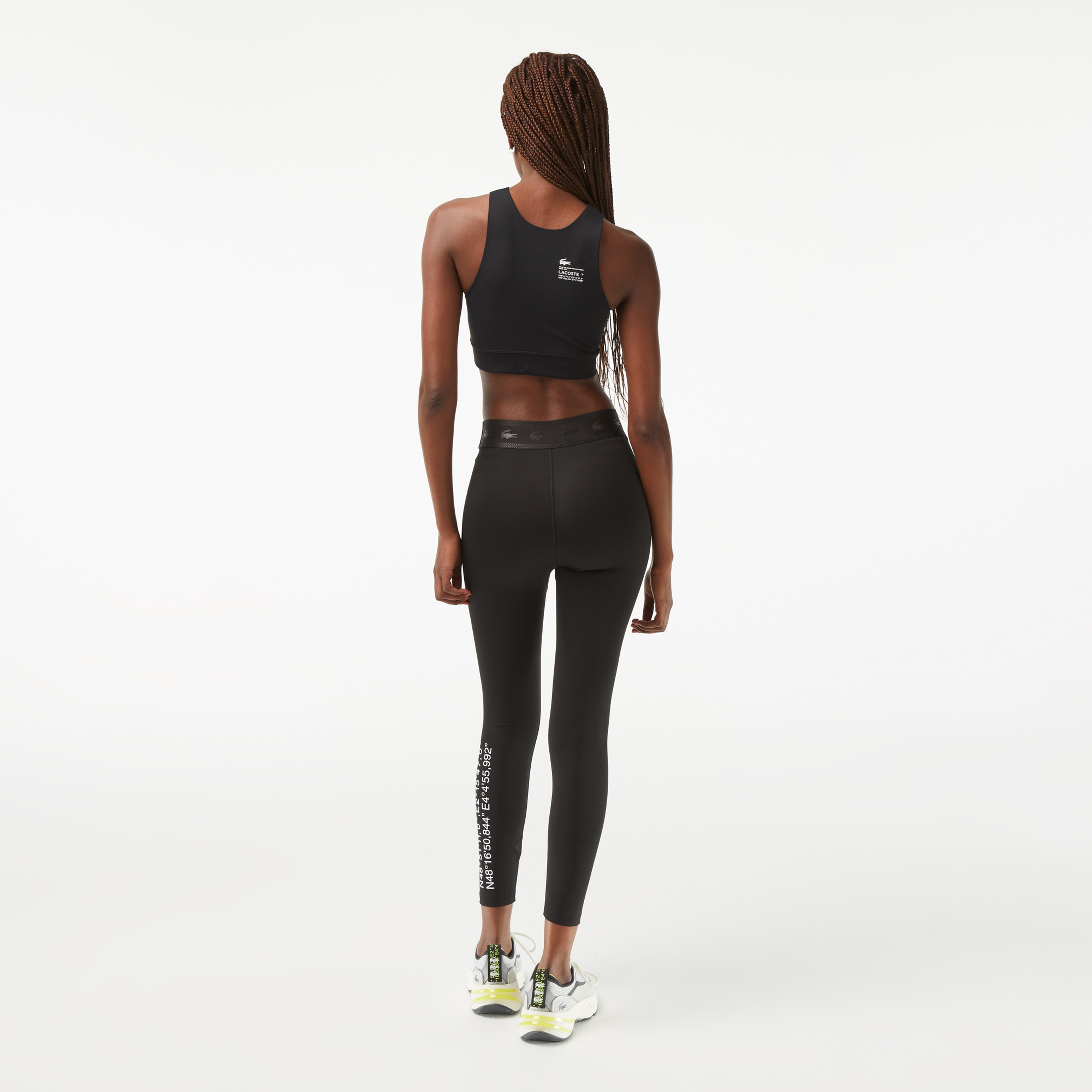 SPORT Kadın Slim Fit Baskılı Siyah Tayt