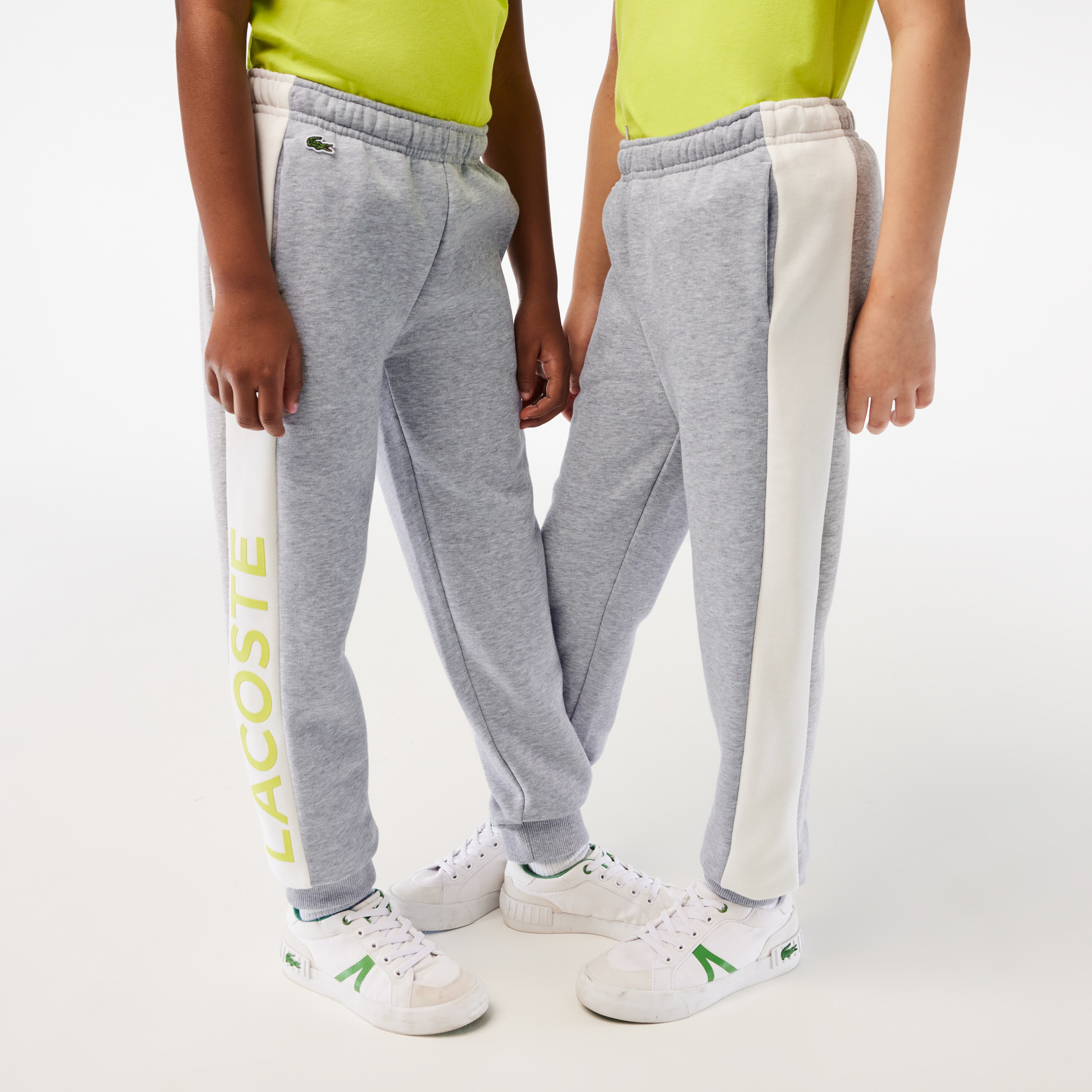 Çocuk Renk Bloklu Gri Eşofman Altı