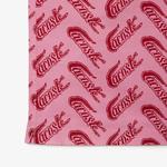 Erkek Relaxed Fit Kısa Kollu Desenli Pembe Gömlek