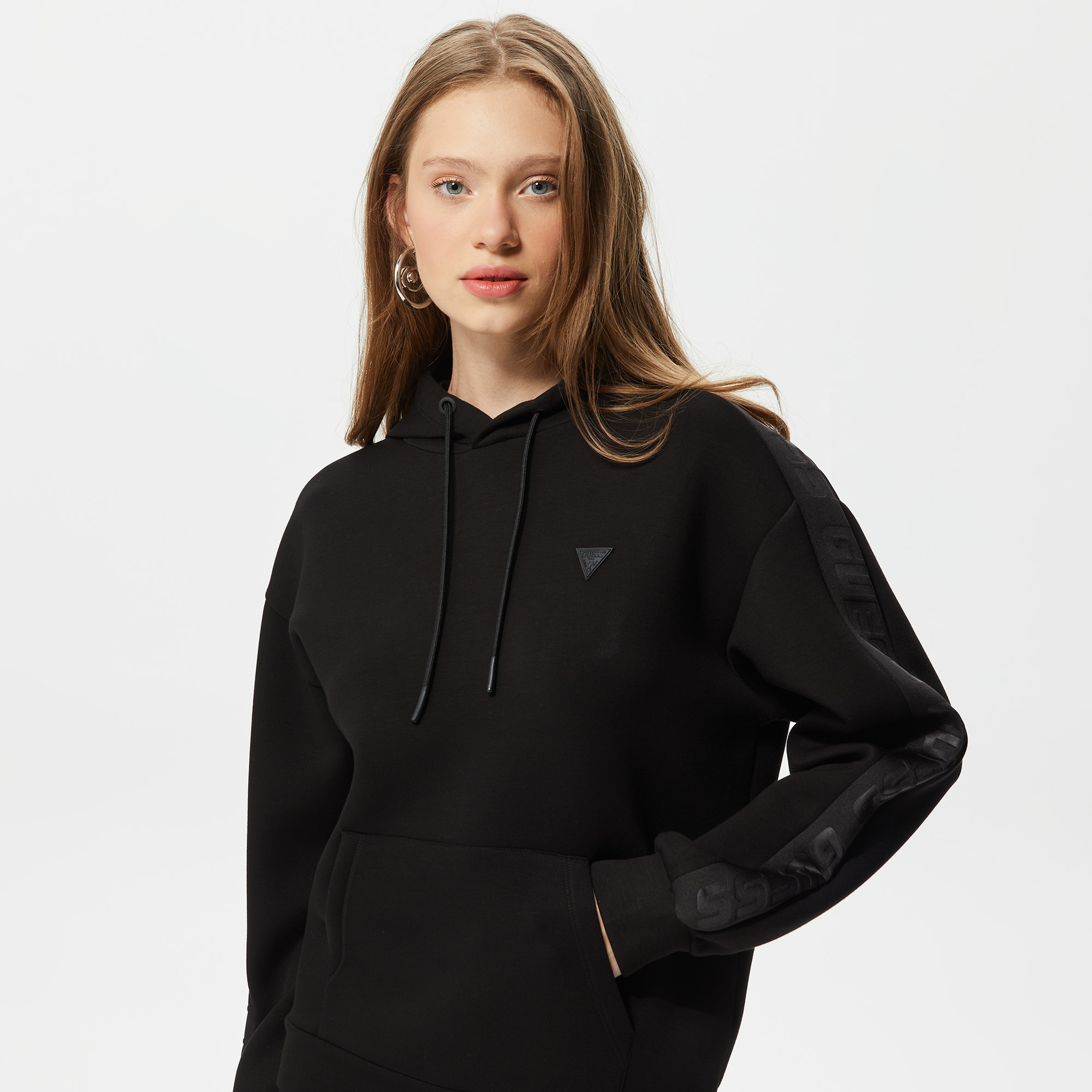 Guess Kadın Siyah Sweatshirt