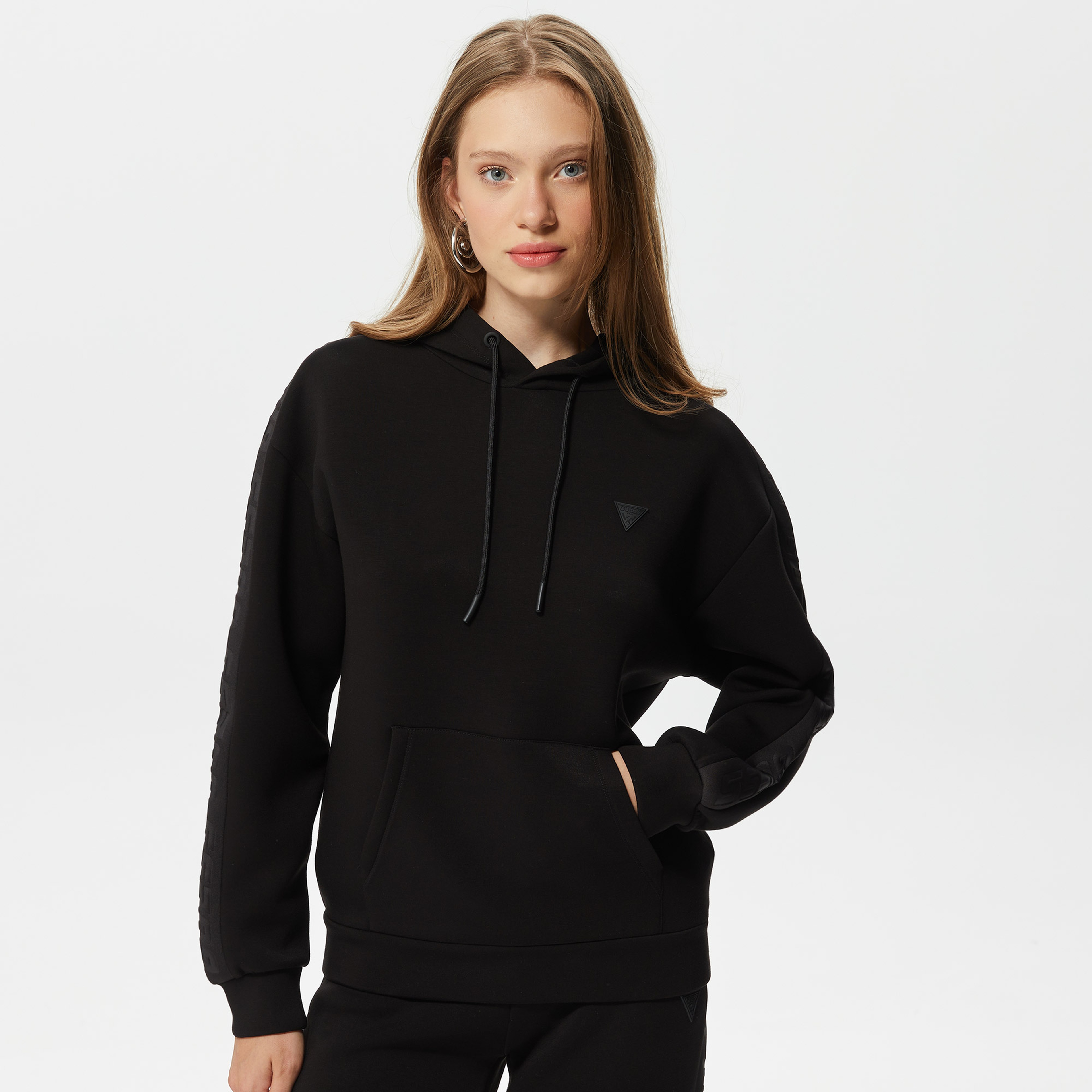 Guess Kadın Siyah Sweatshirt