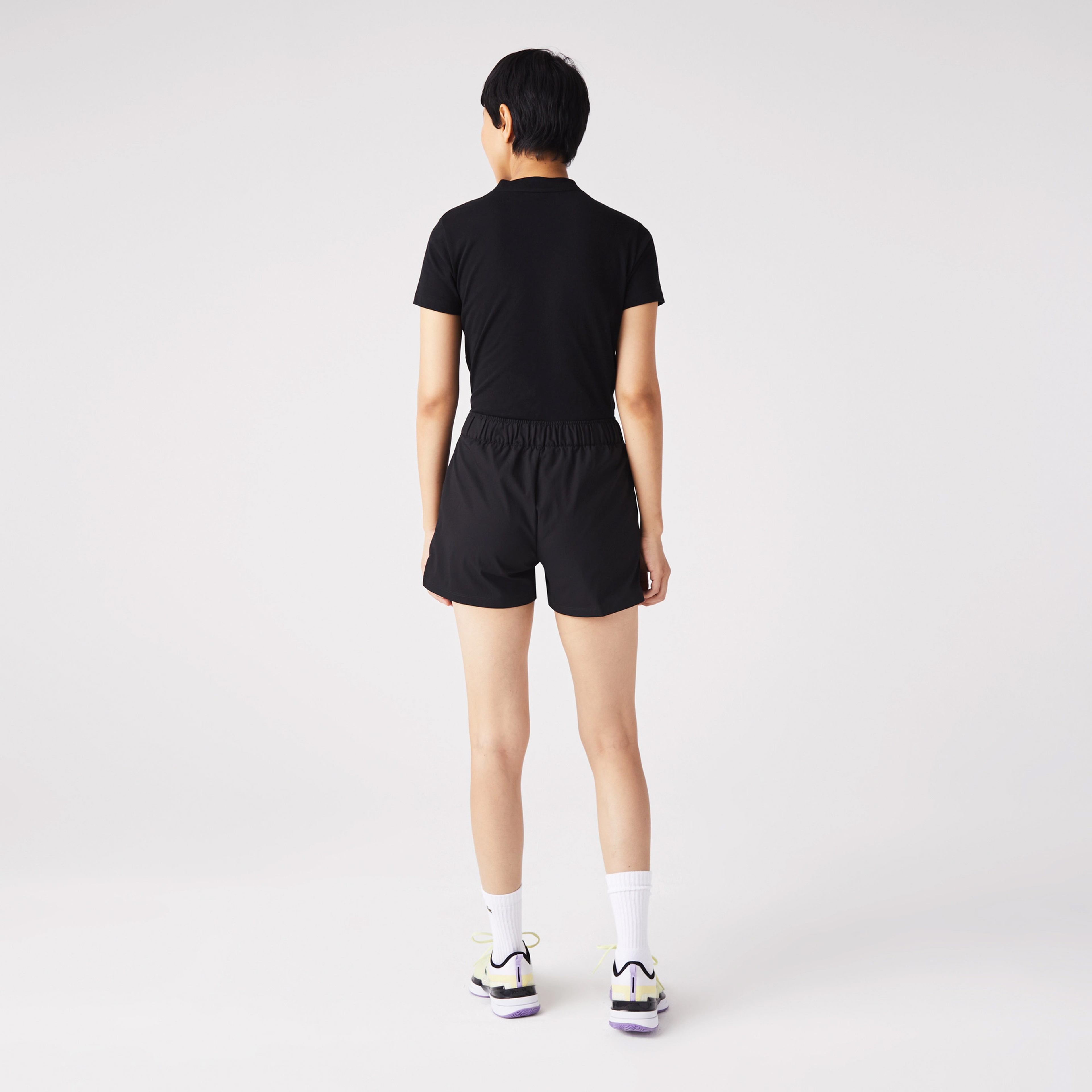 Active Kadın Tight Fit Baskılı Siyah Şort