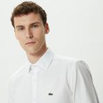 Lacoste Erkek Slim Fit Beyaz Gömlek
