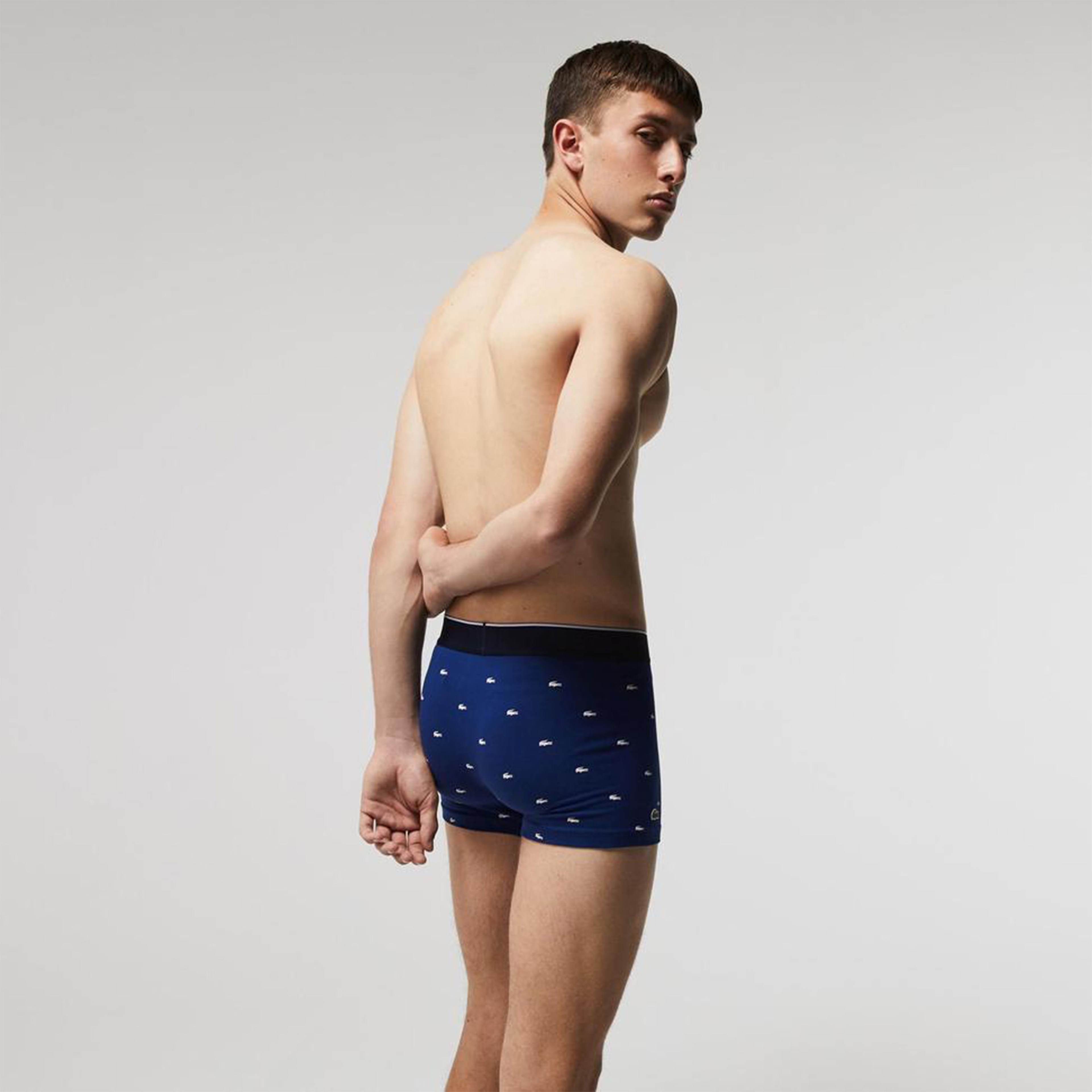 Core Erkek Baskılı 3'lü Lacivert Boxer