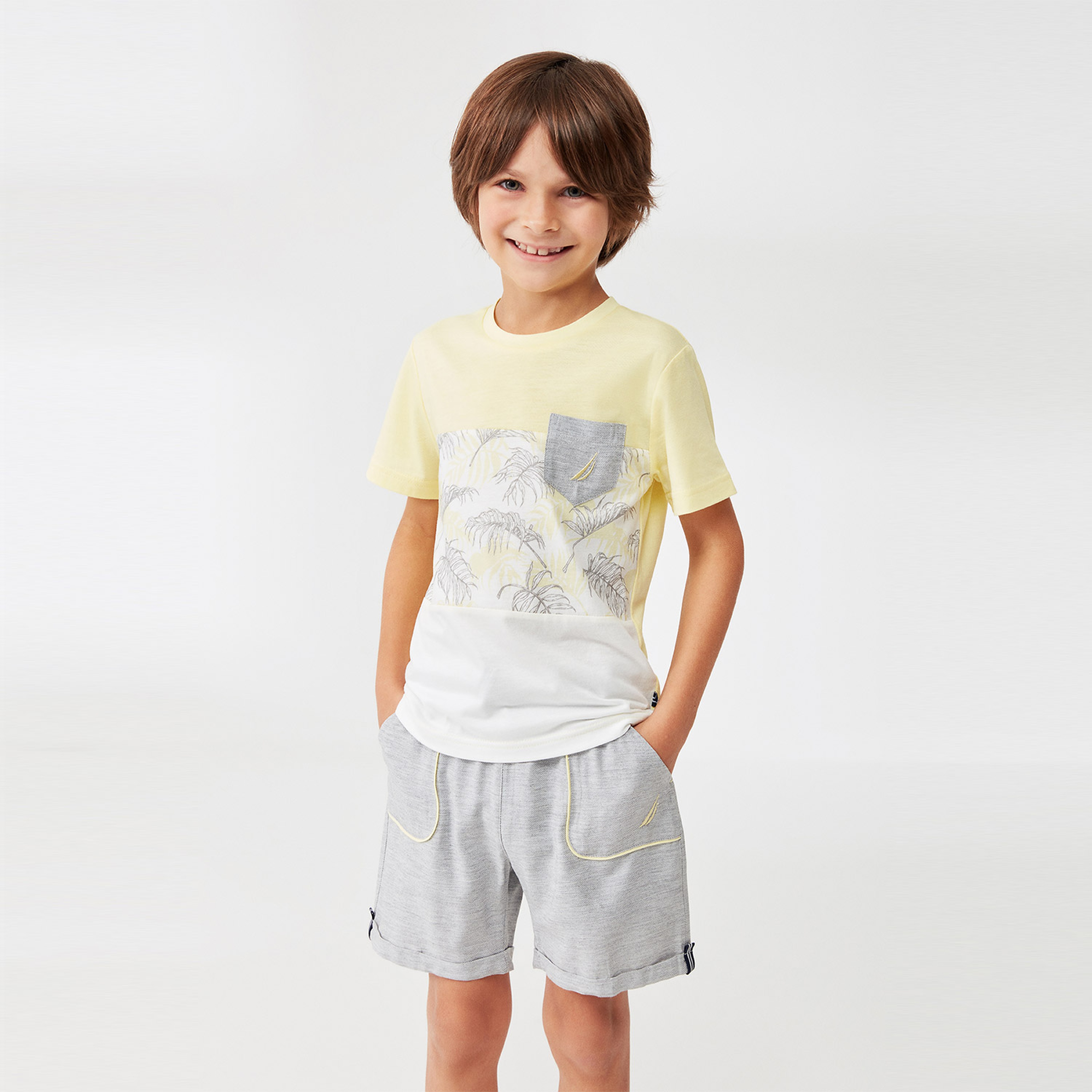 NAUTICA ERKEK ÇOCUK SARI PİJAMA TAKIM