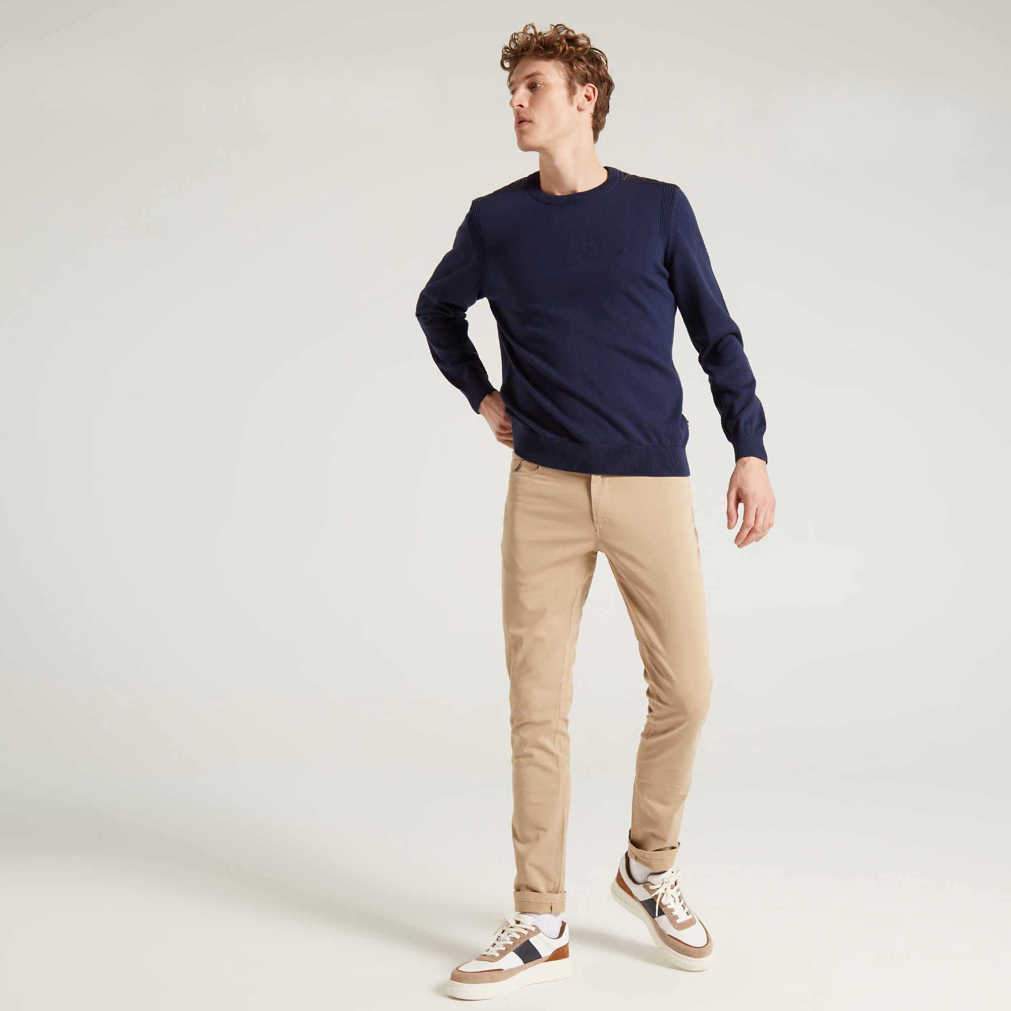 NAUTICA ERKEK LACİVERT TRİKO KAZAK