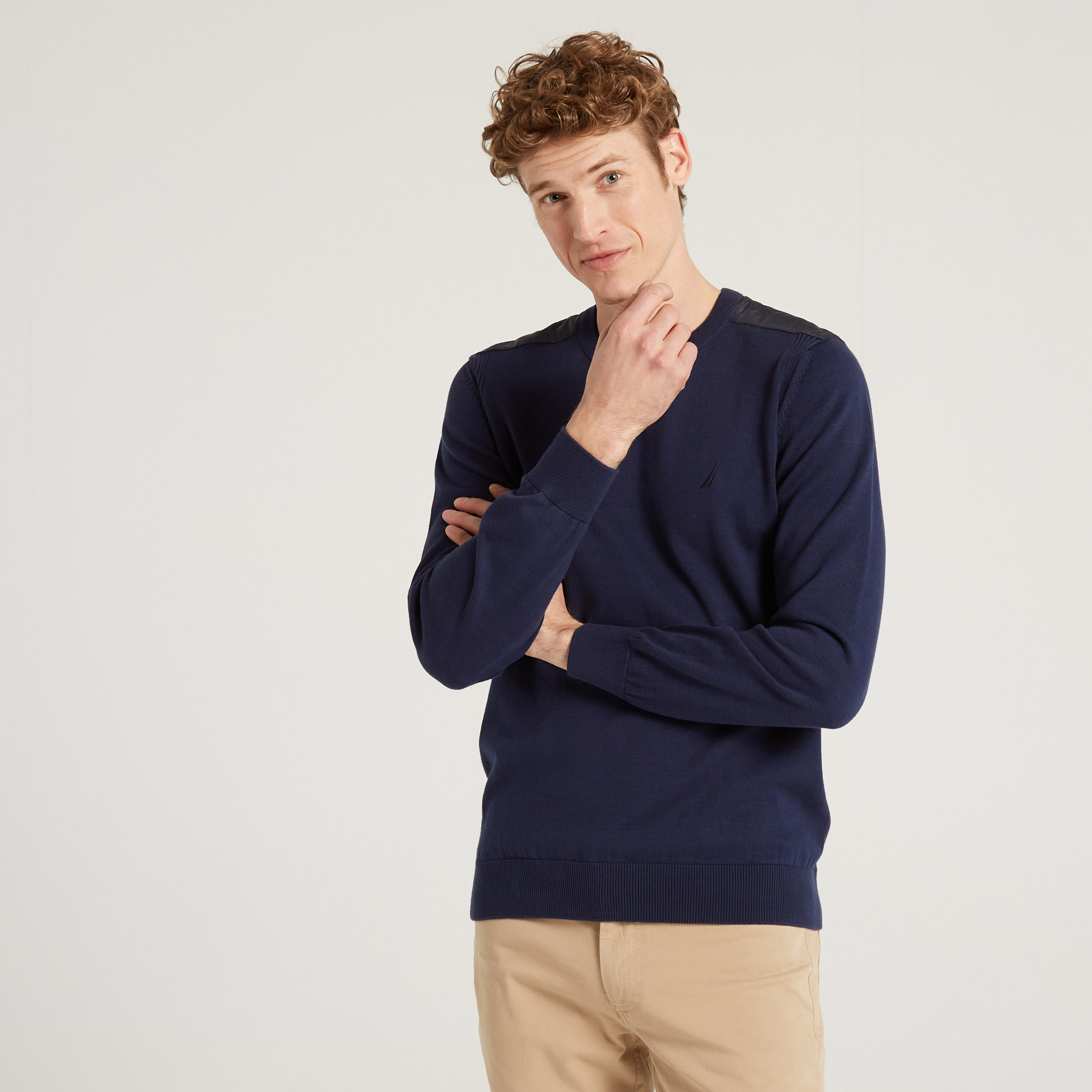 NAUTICA ERKEK LACİVERT TRİKO KAZAK