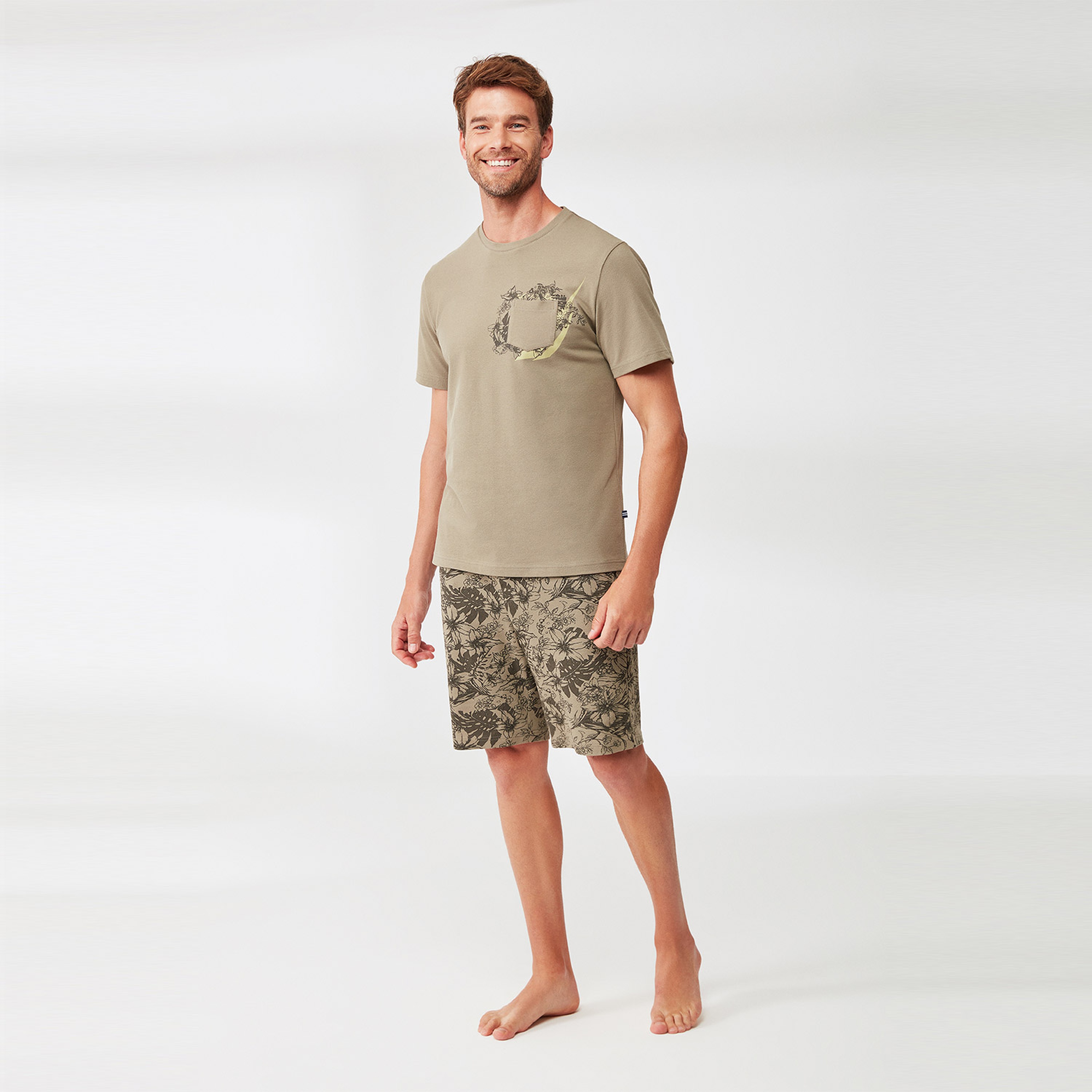 NAUTICA ERKEK YEŞİL PİJAMA TAKIM