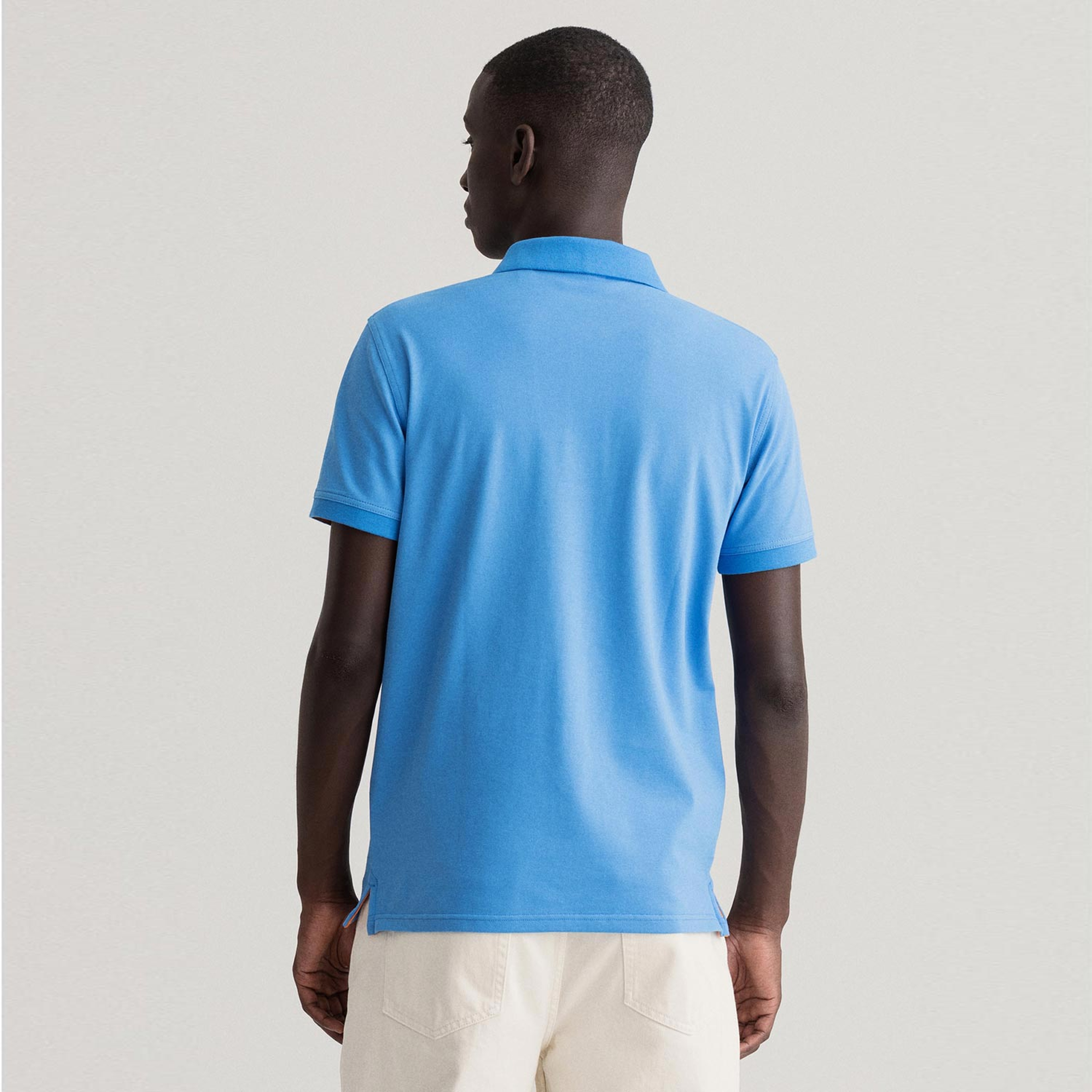 GANT Erkek Mavi Slim Fit Polo