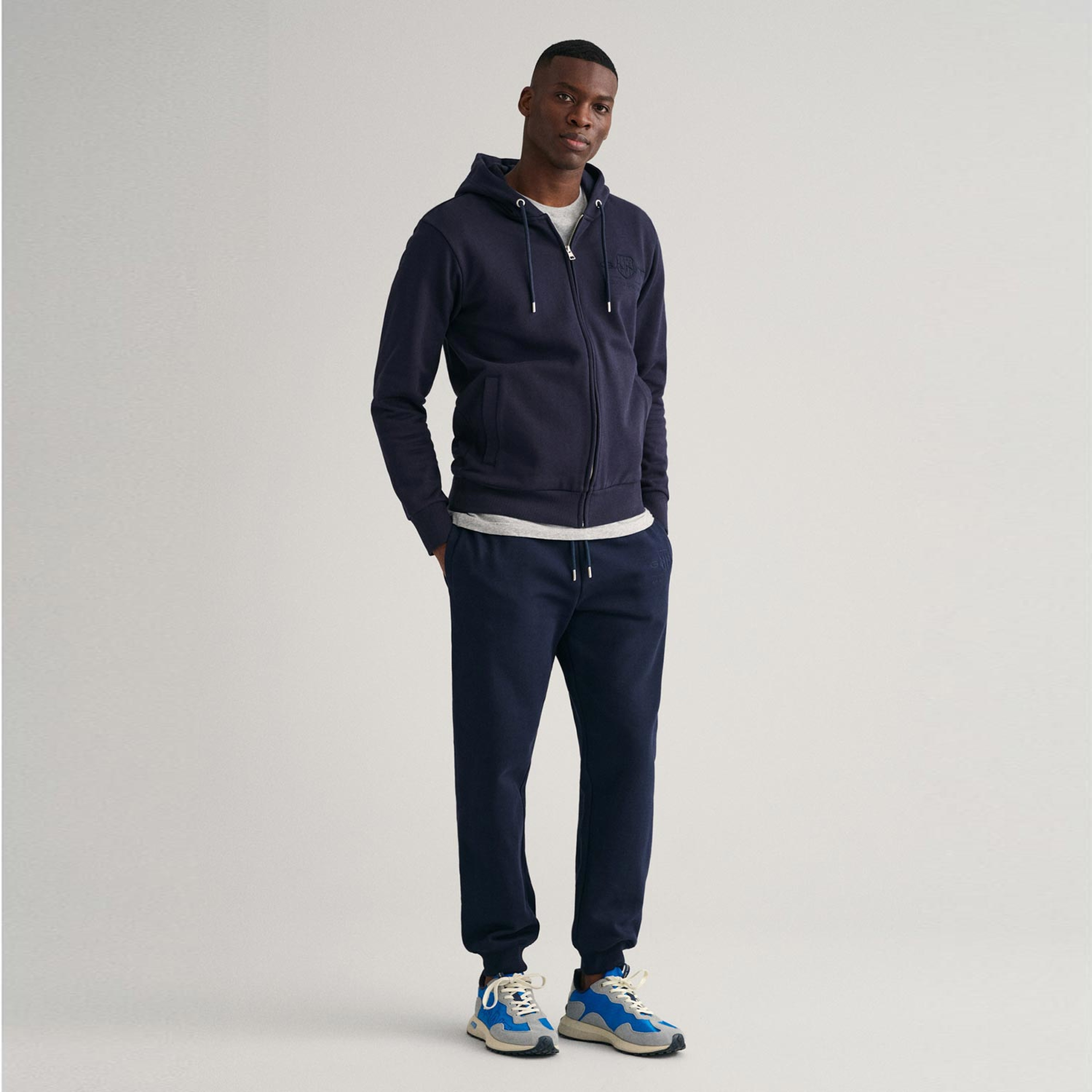 GANT Erkek Lacivert Regular Fit Logolu Eşofman Altı