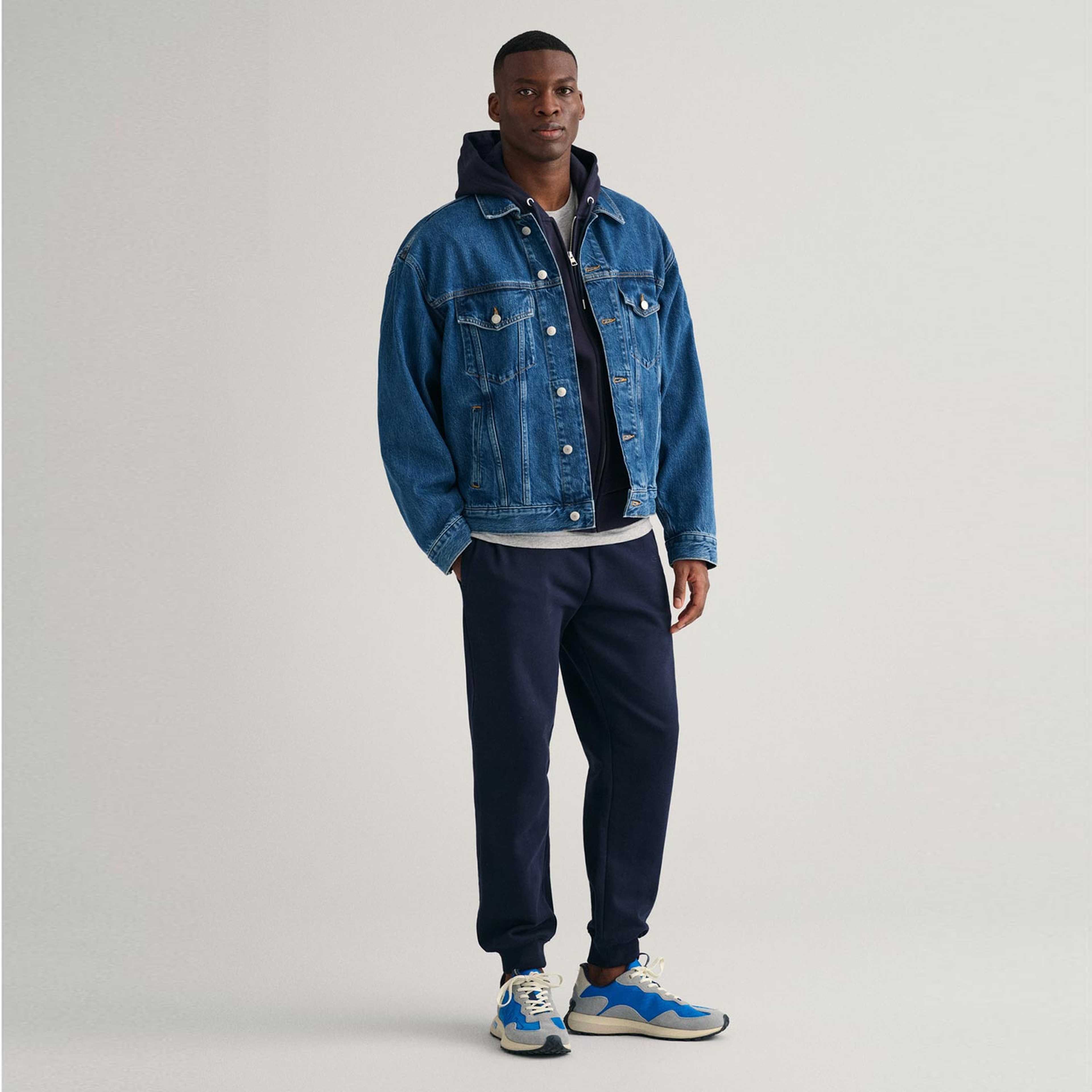 GANT Erkek Lacivert Regular Fit Logolu Eşofman Altı