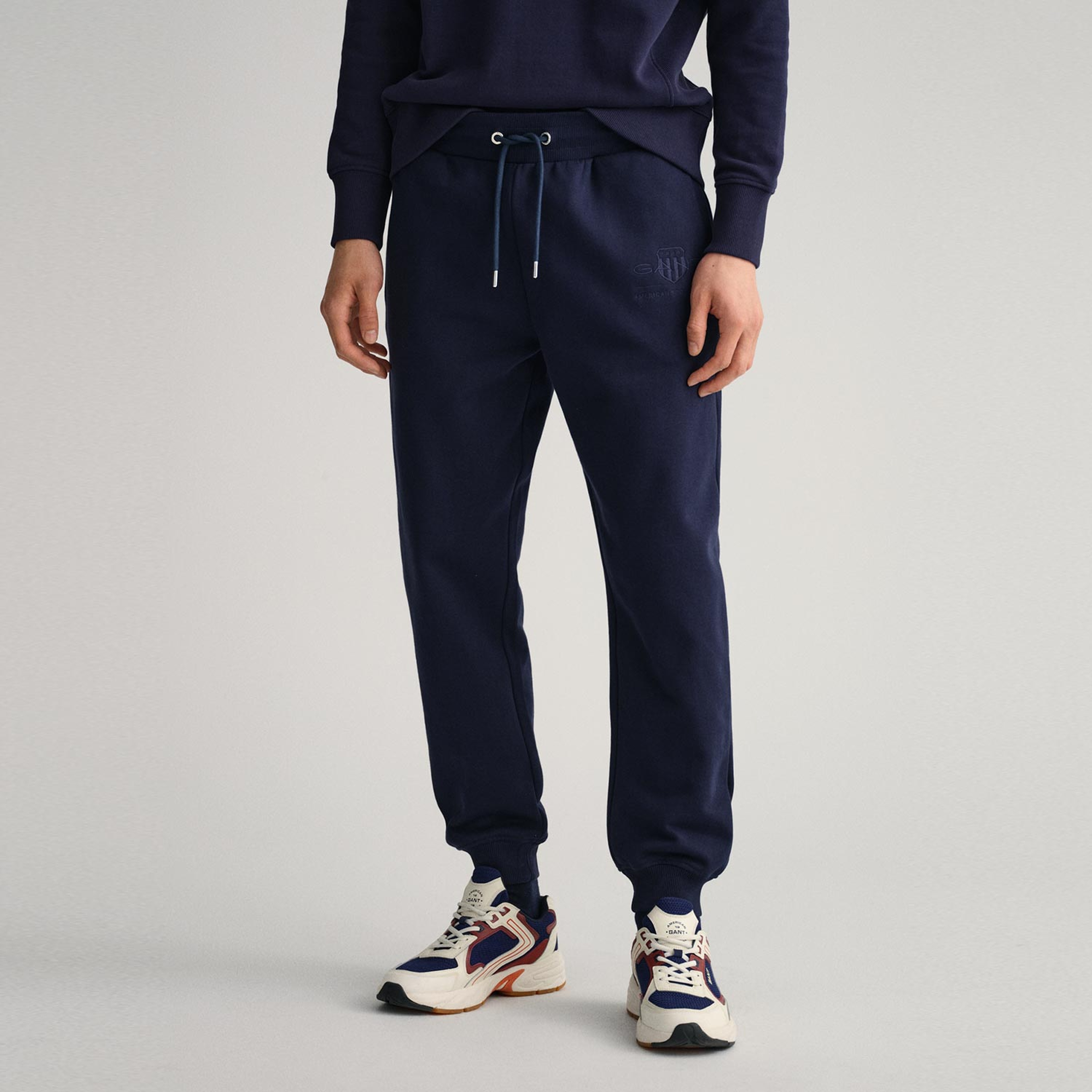 GANT Erkek Lacivert Regular Fit Logolu Eşofman Altı