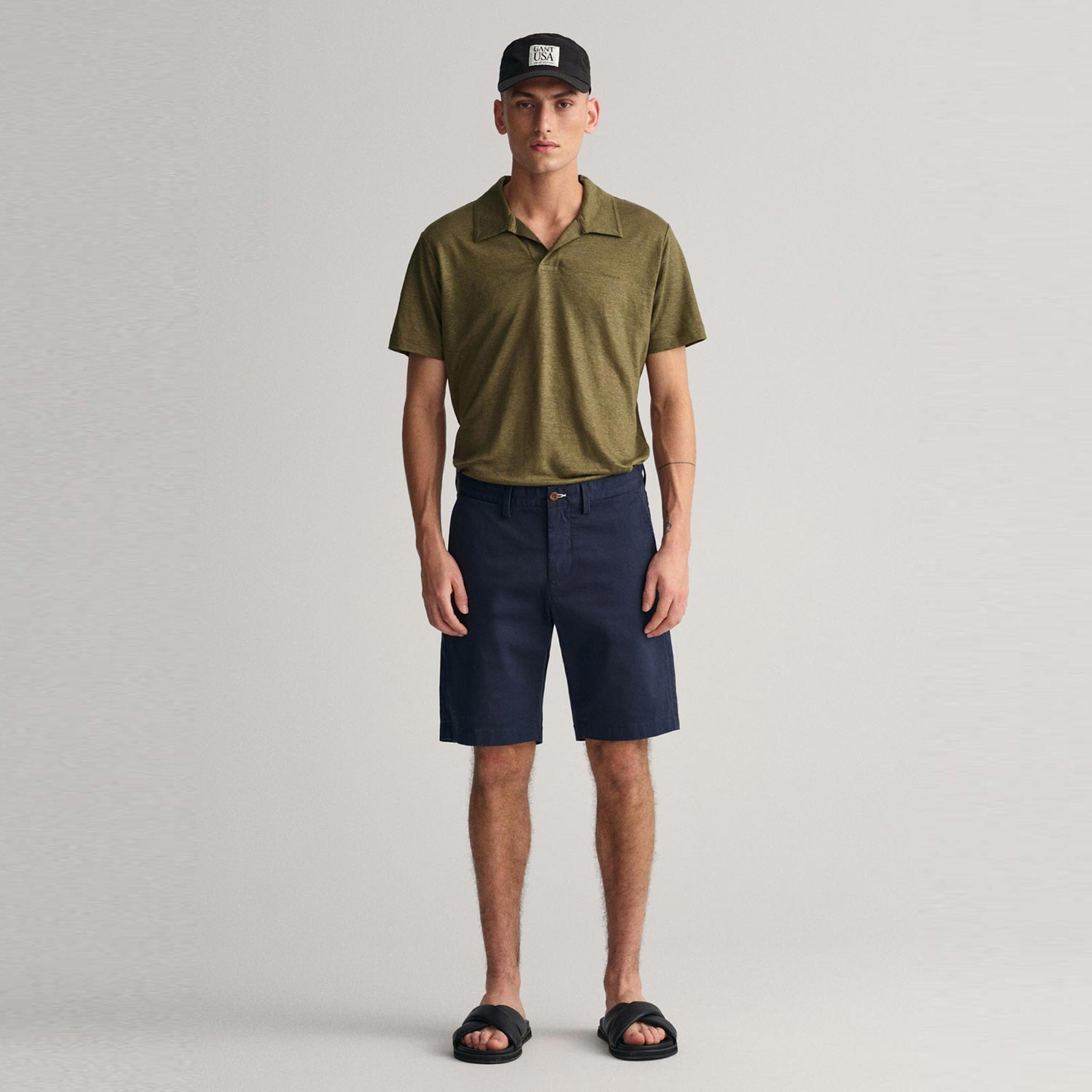 GANT Erkek Lacivert Slim Fit Şort