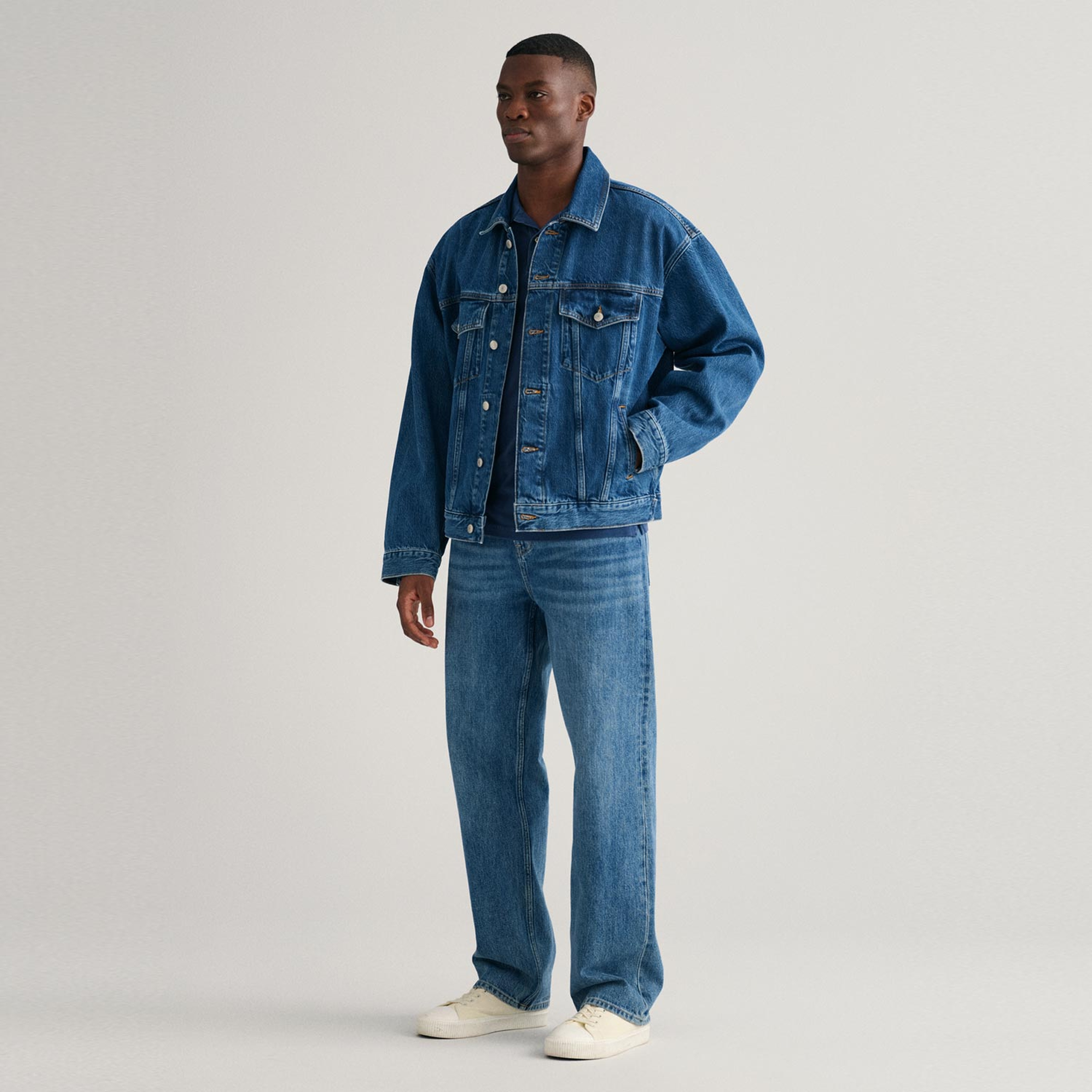 GANT Erkek Mavi Regular Fit Polo