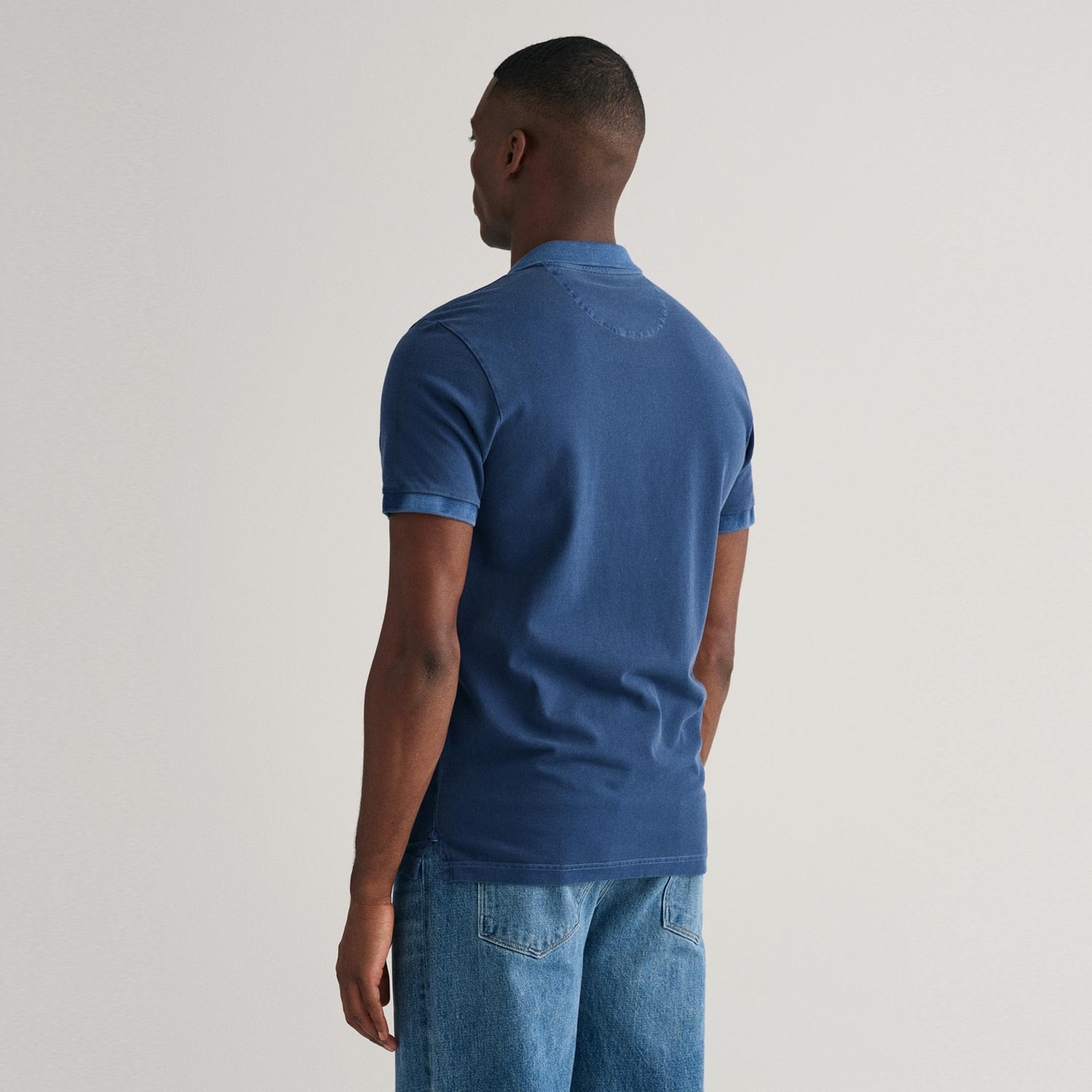 GANT Erkek Mavi Regular Fit Polo