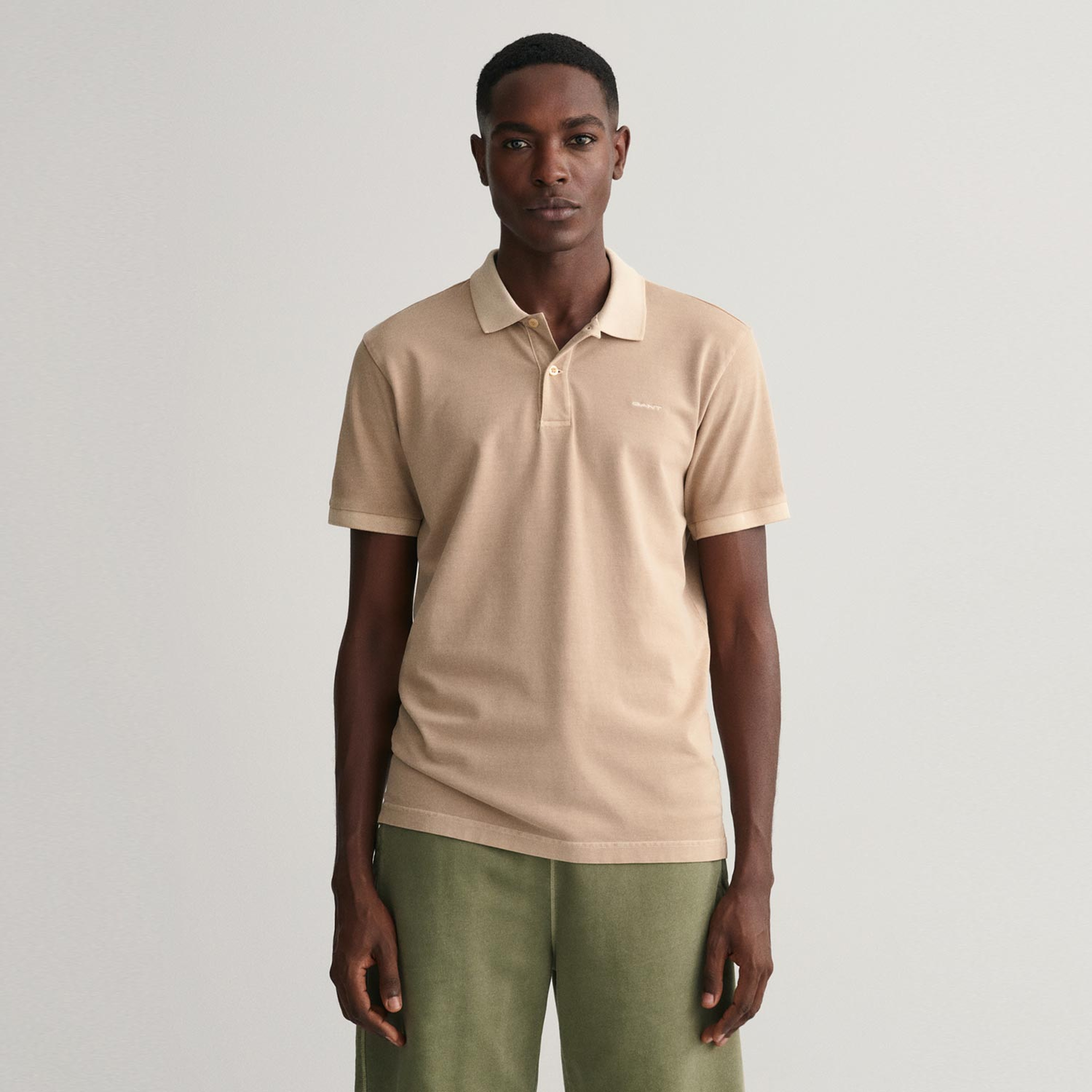 GANT Erkek Bej Regular Fit Logolu Polo
