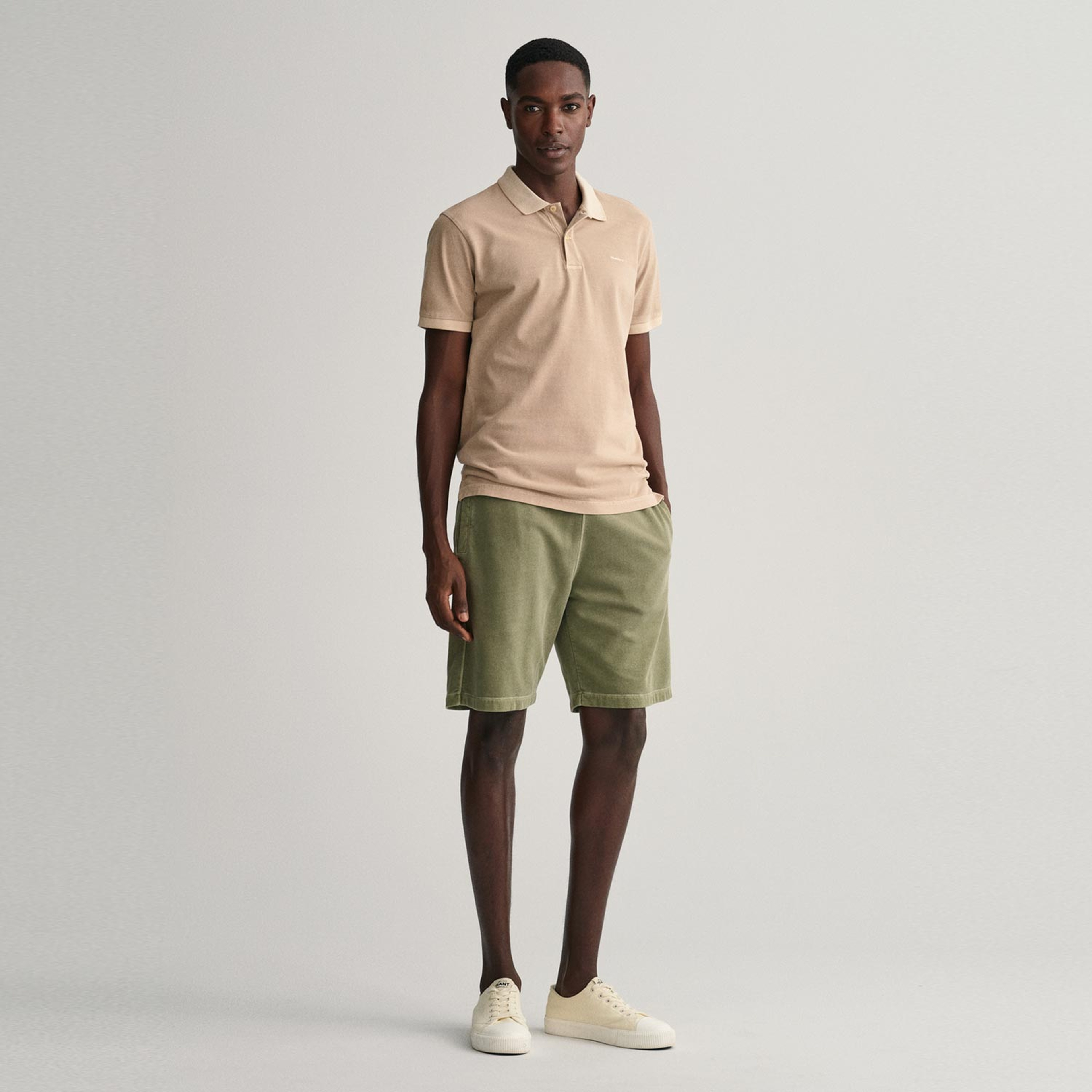 GANT Erkek Bej Regular Fit Logolu Polo