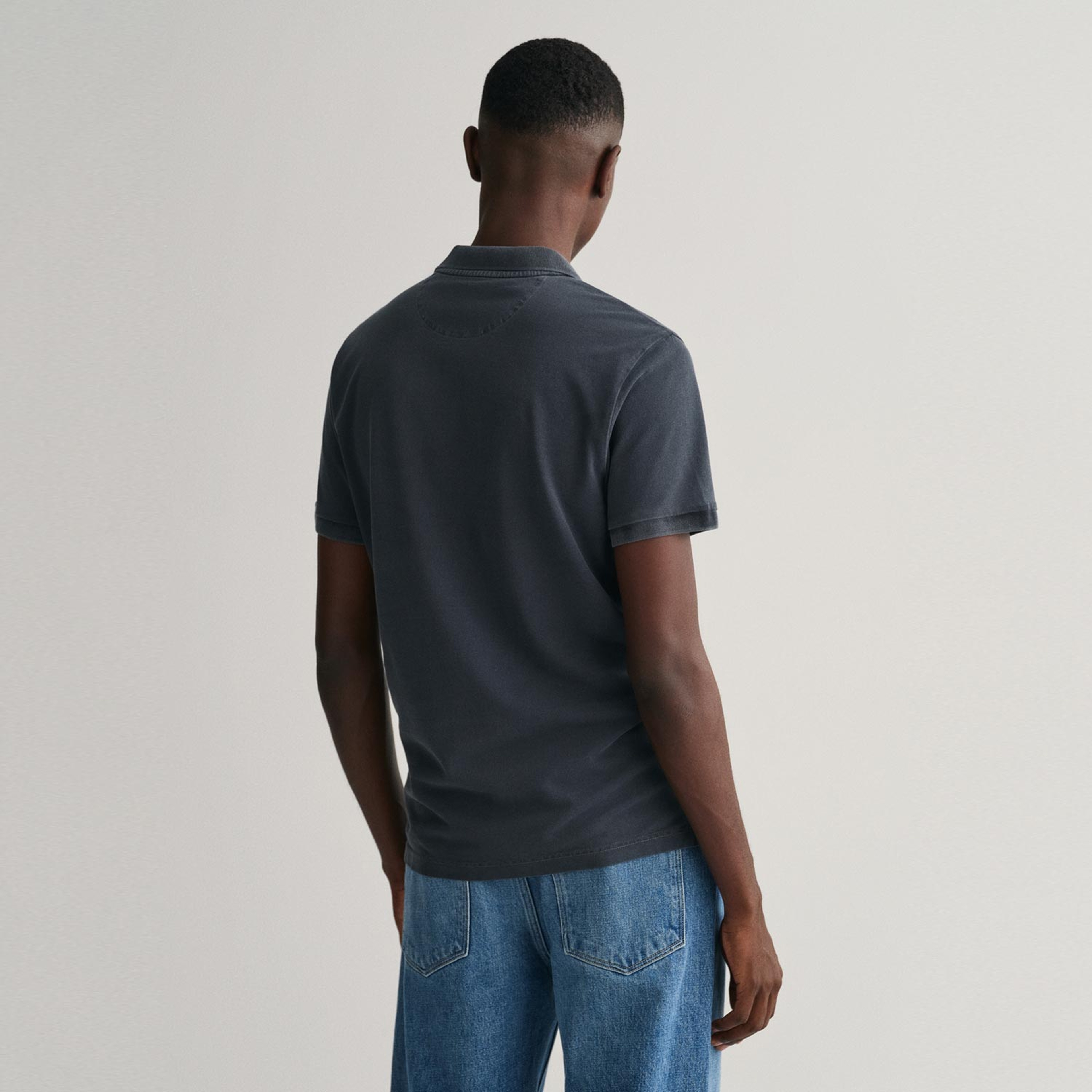 GANT Erkek Siyah Regular Fit Logolu Polo