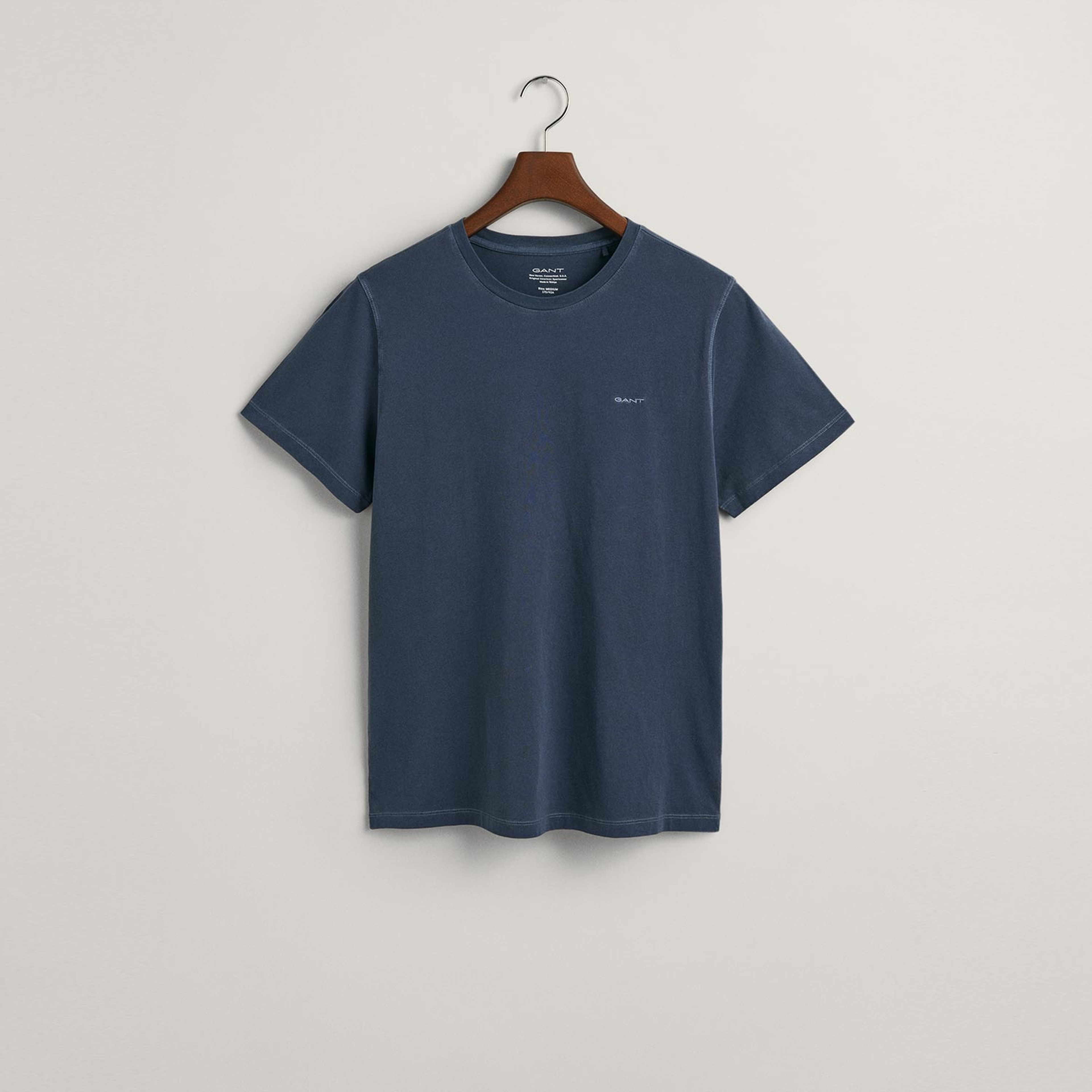 GANT Erkek Lacivert Relaxed Fit Bisiklet Yaka T-shirt