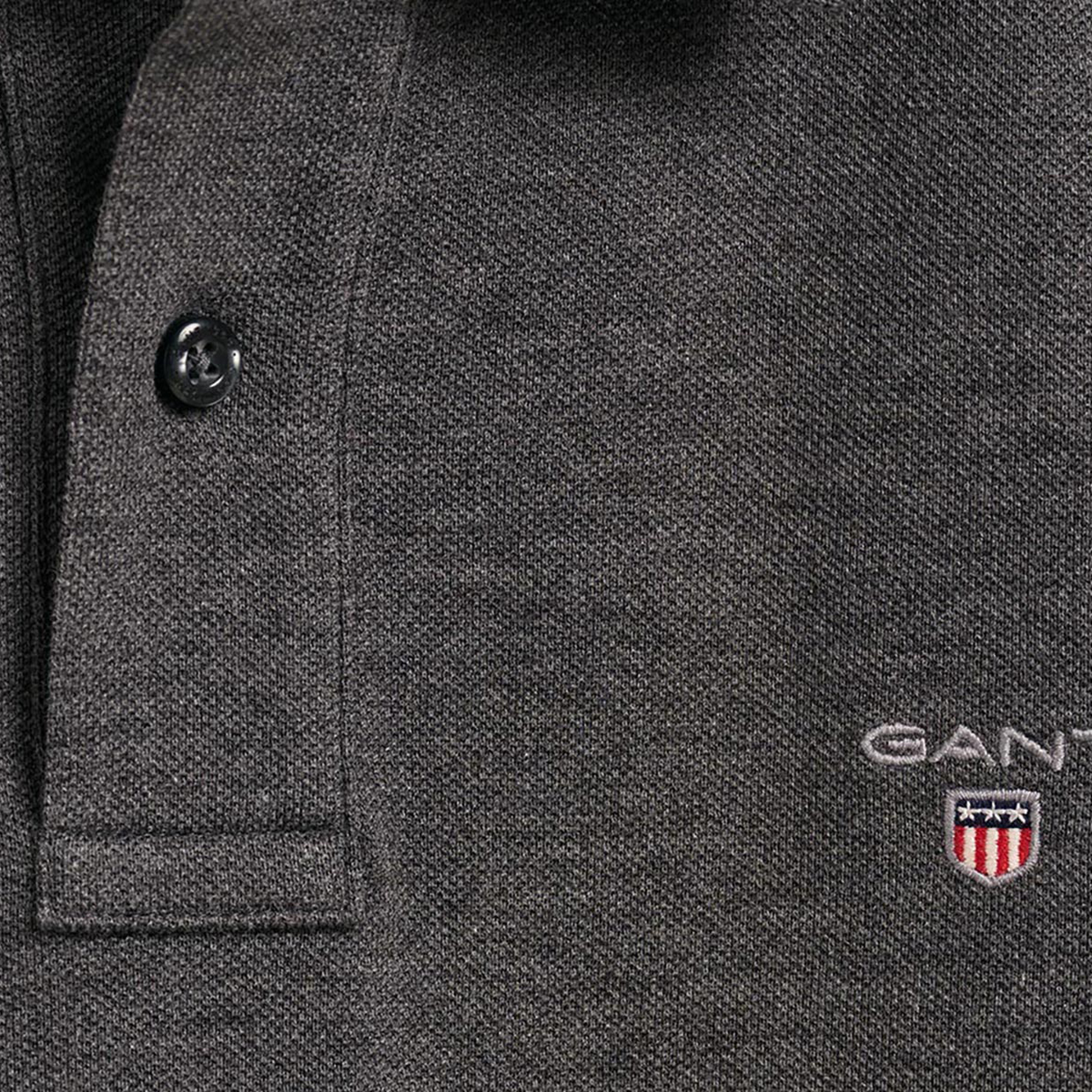 GANT Erkek Gri Regular Fit Polo
