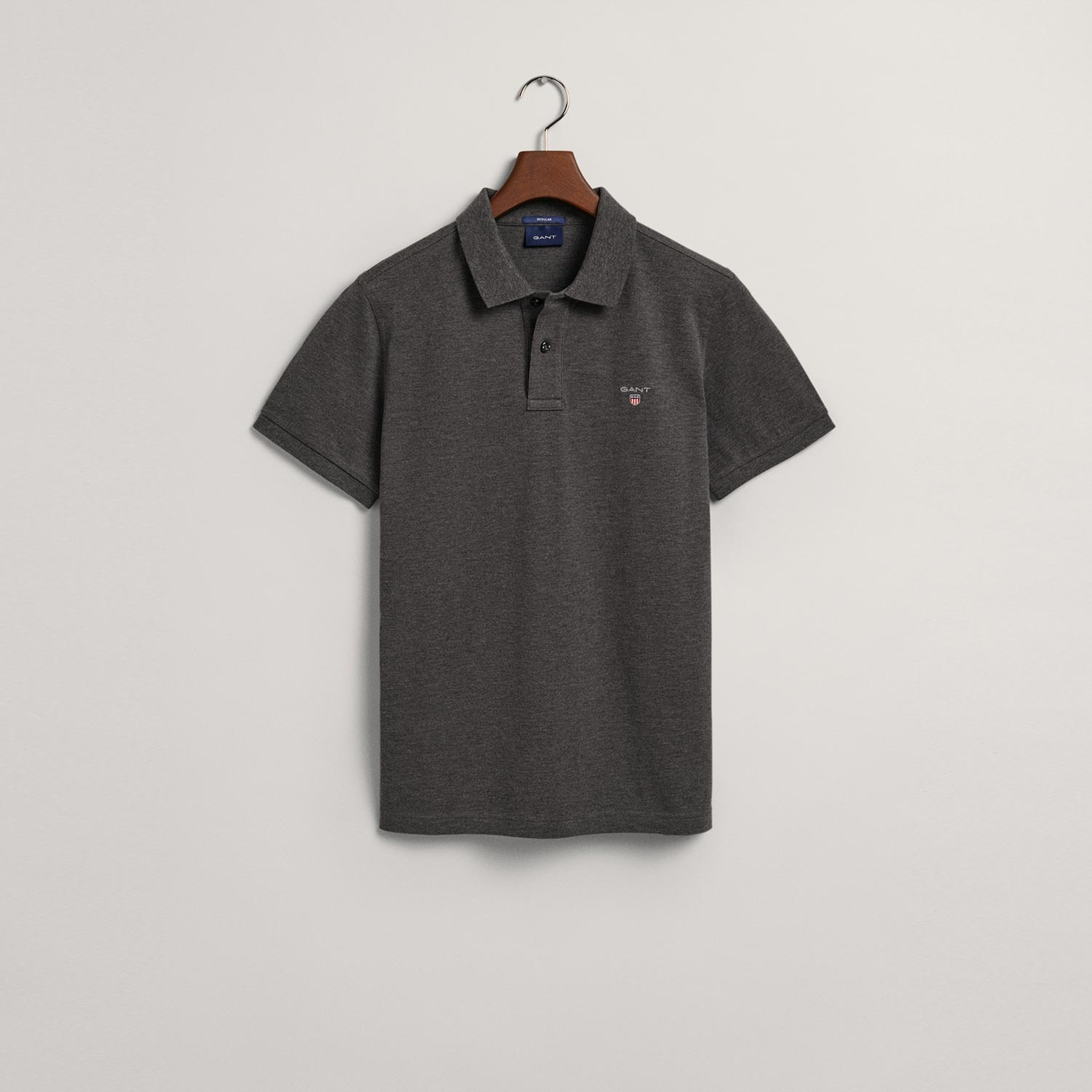 GANT Erkek Gri Regular Fit Polo