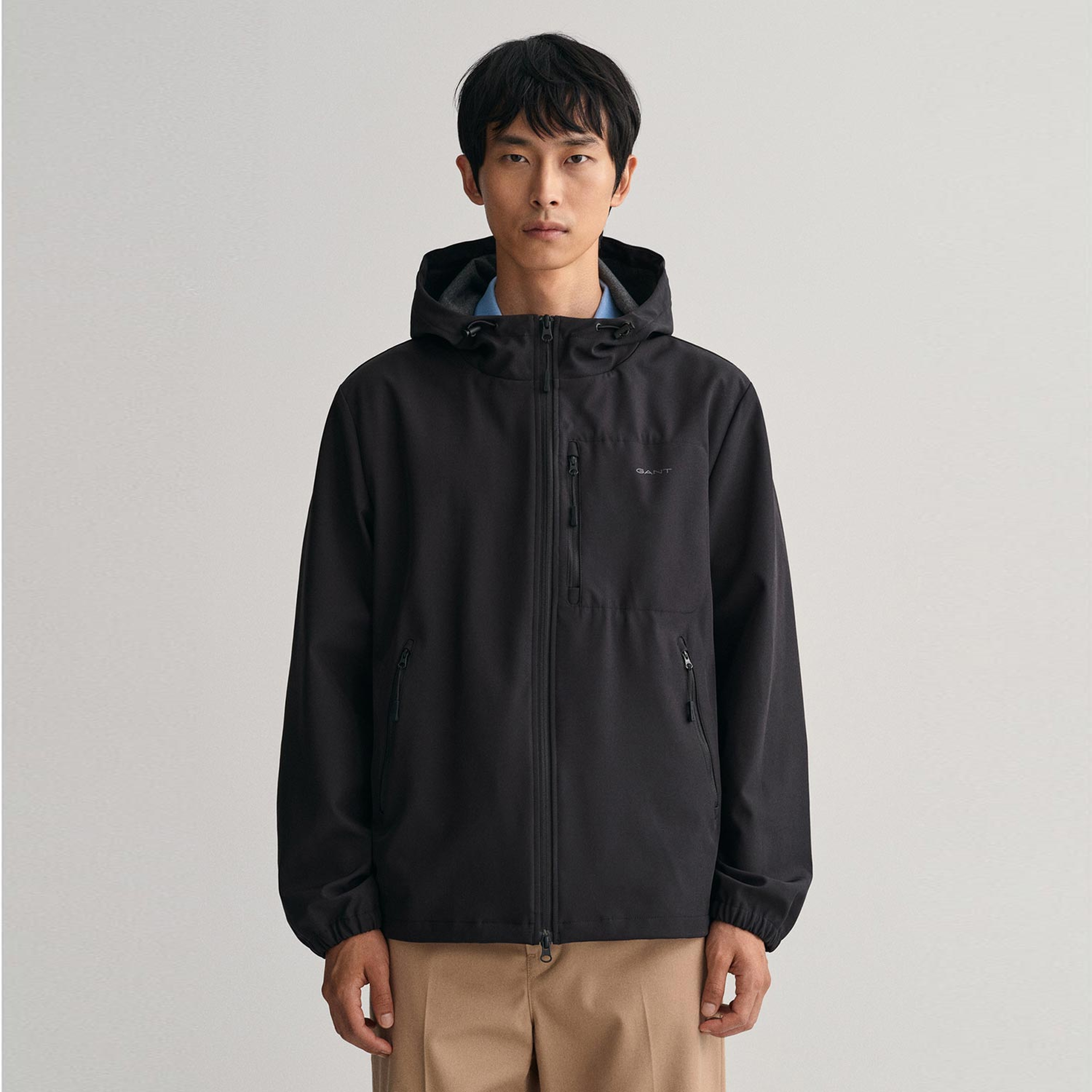 GANT Erkek Siyah Regular Fit Kapüşonlu YağmurlukL7006313| Occasion