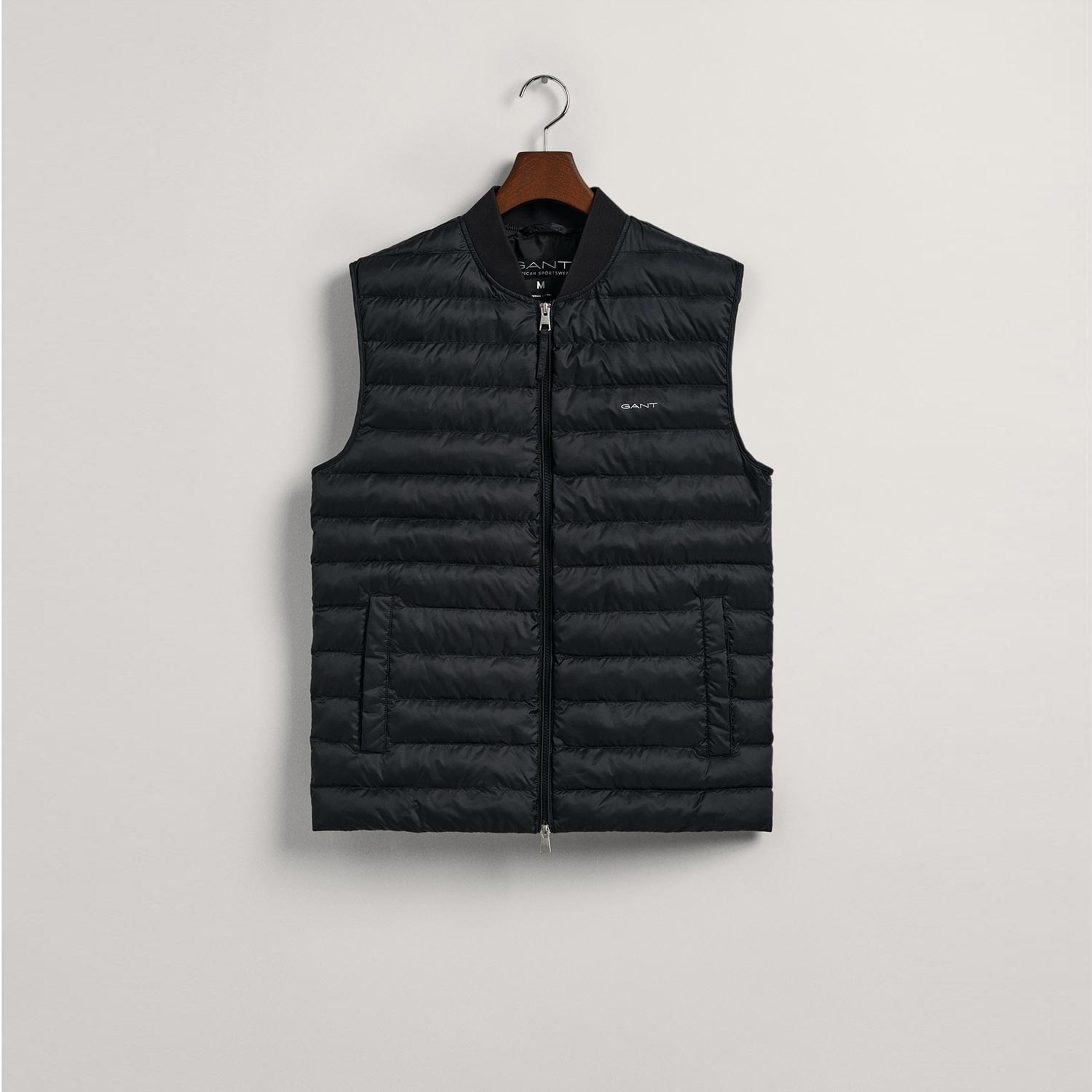 GANT Erkek Siyah Hakim Yaka Kapitone Yelek