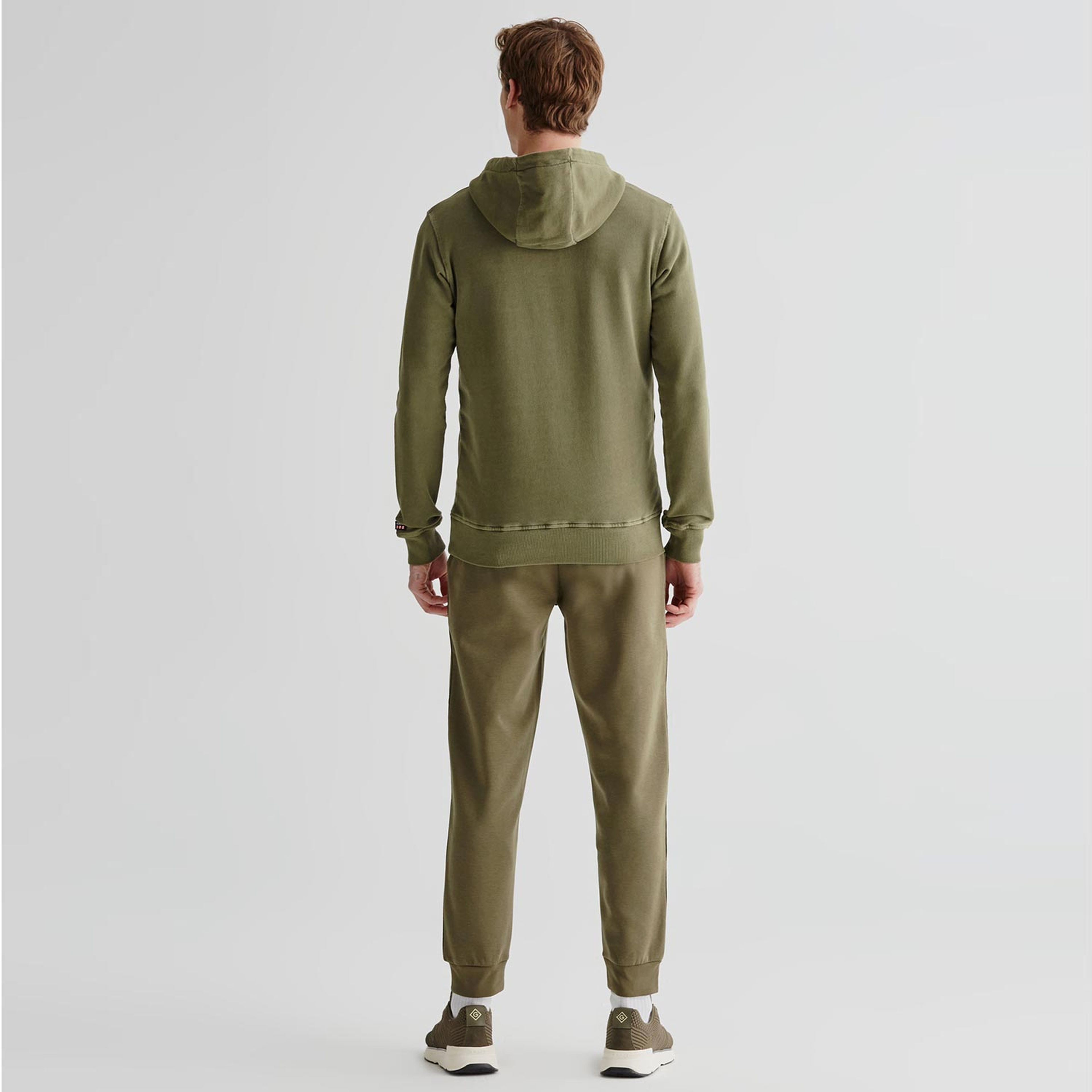 GANT Erkek Yeşil Regular Fit Kapüşonlu Logolu Sweatshirt