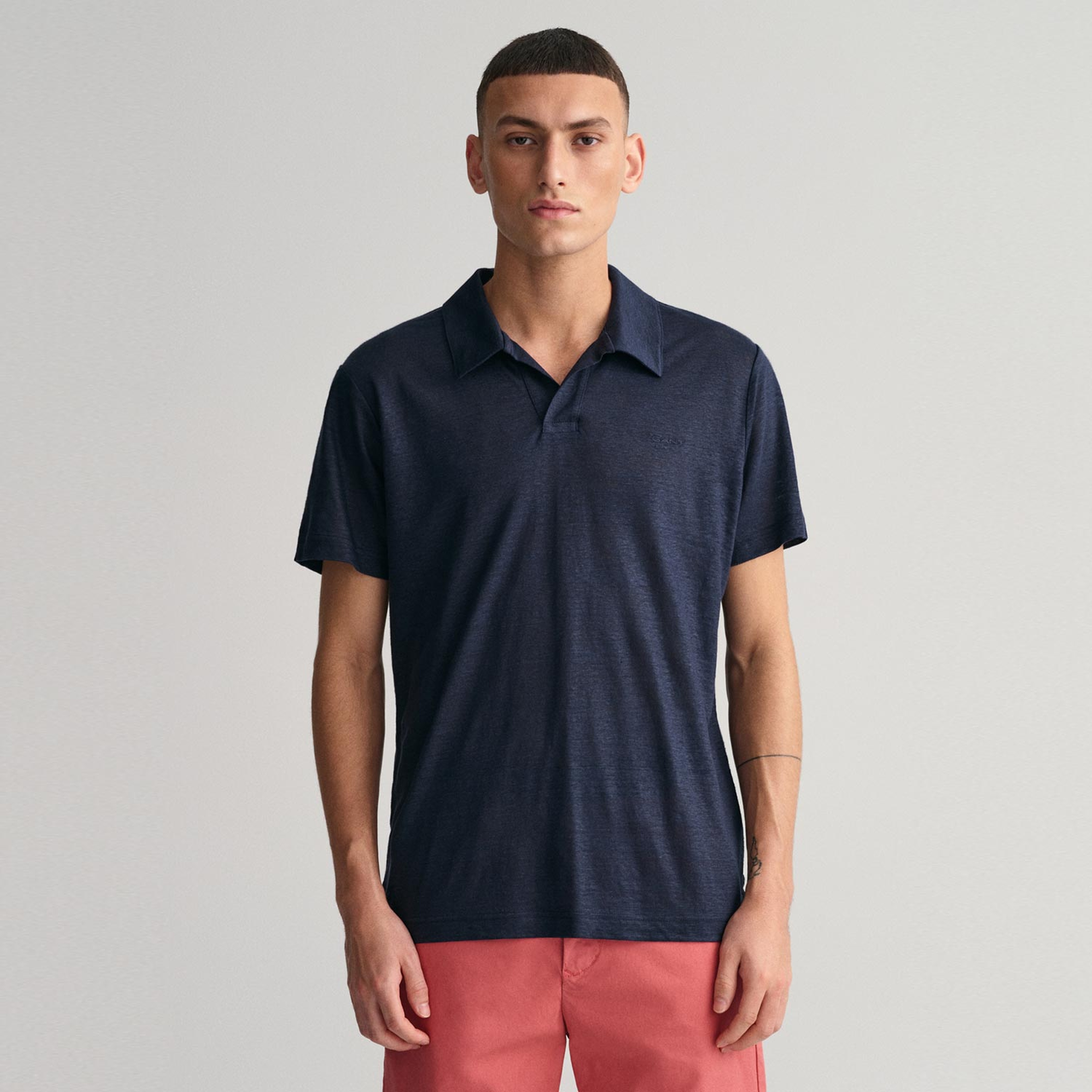 GANT Erkek Lacivert Regular Fit Polo