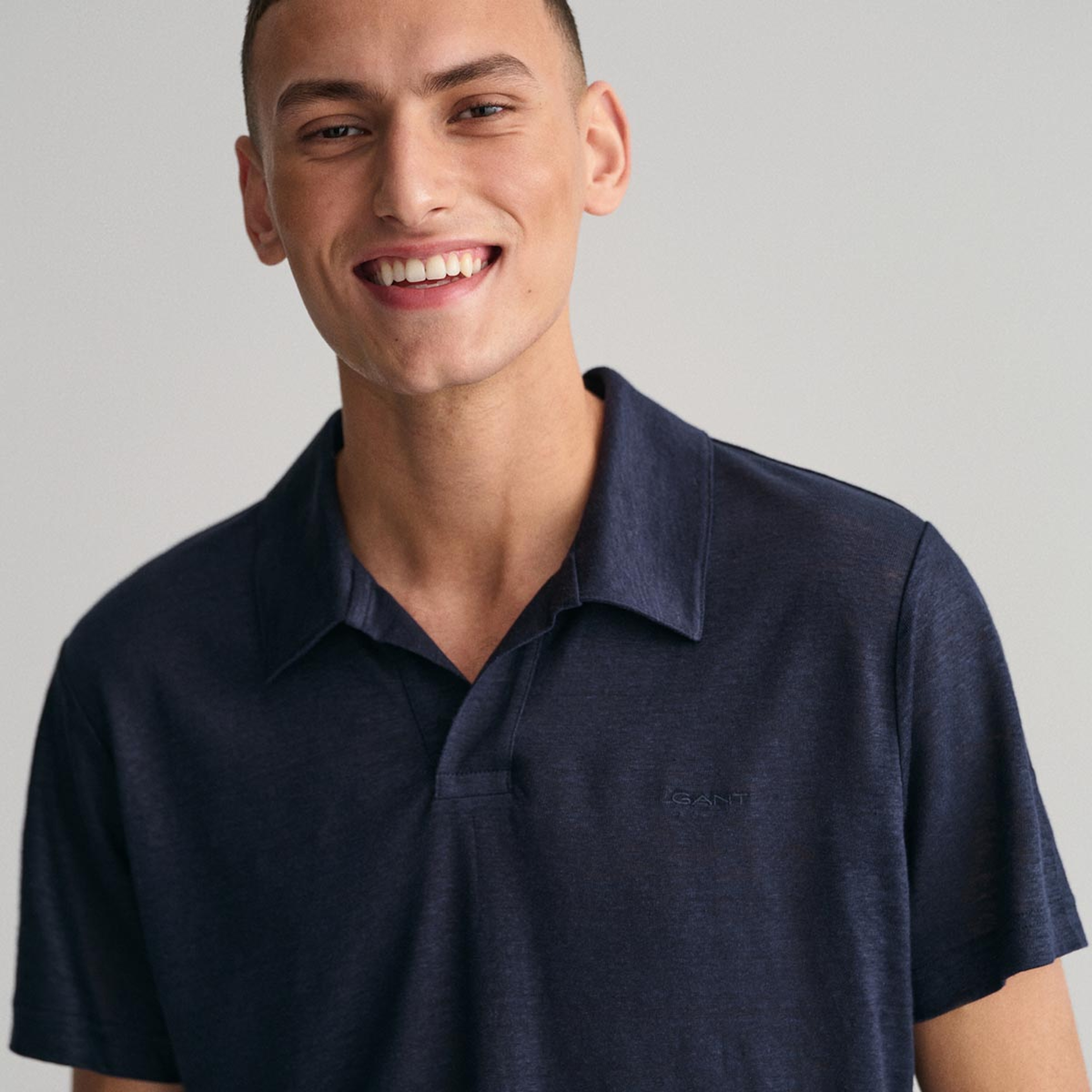 GANT Erkek Lacivert Regular Fit Polo