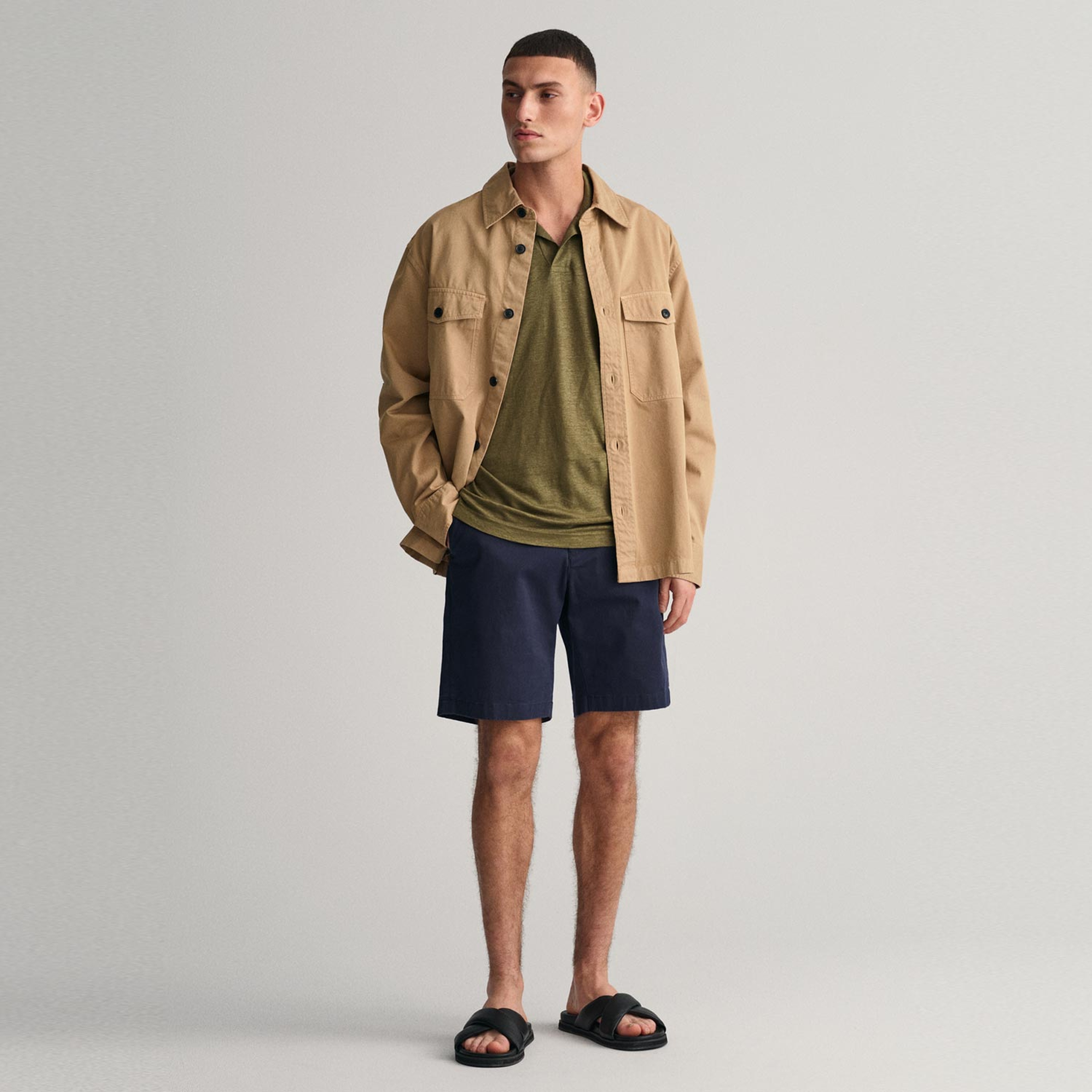 GANT Erkek Yeşil Regular Fit Polo