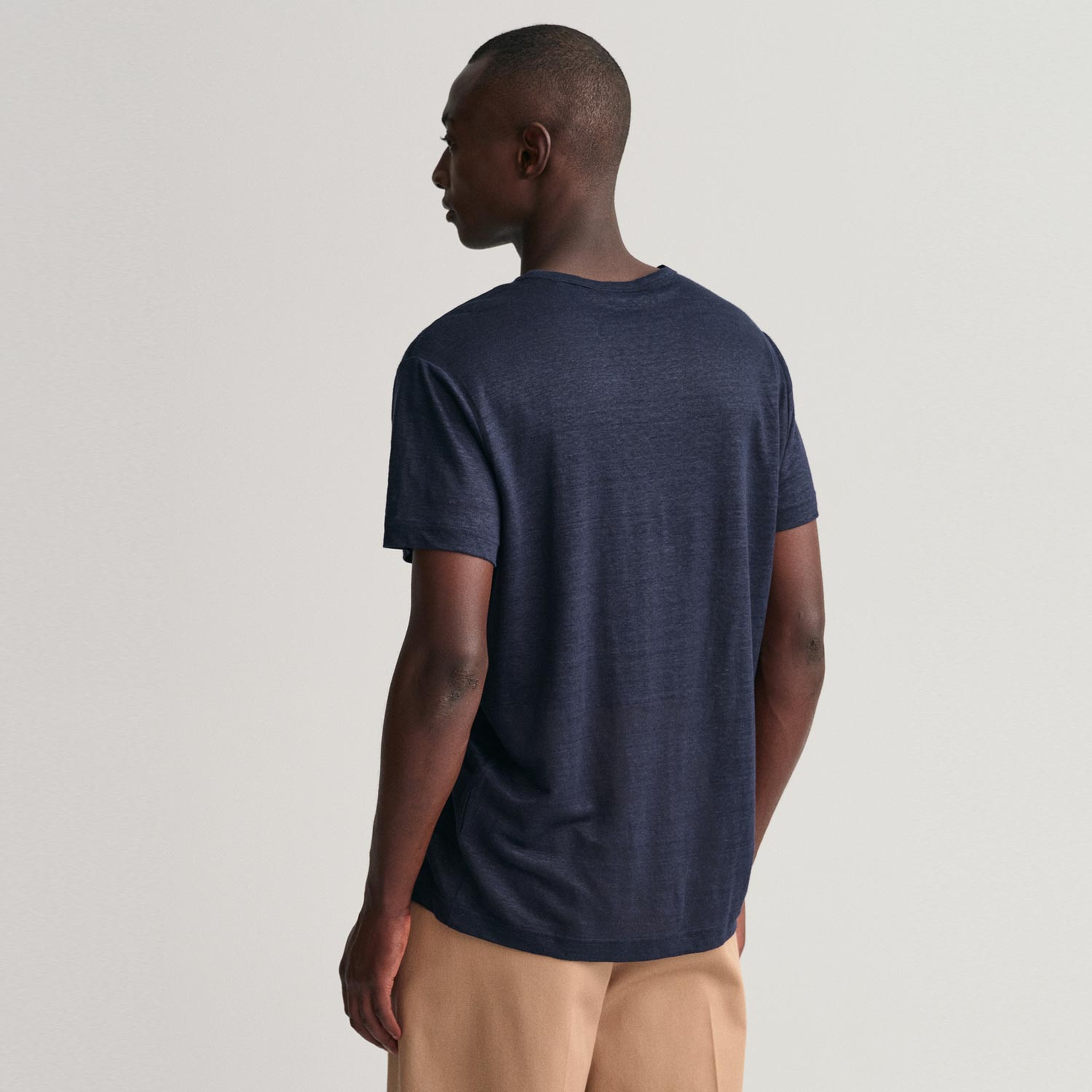 GANT Erkek Lacivert Regular Fit T-Shirt
